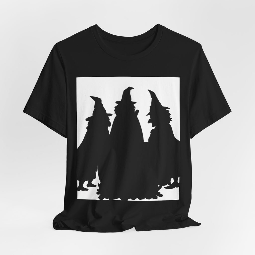 Witches Silhouette Tee — Halloween Witch Trio Graphic T-Shirt