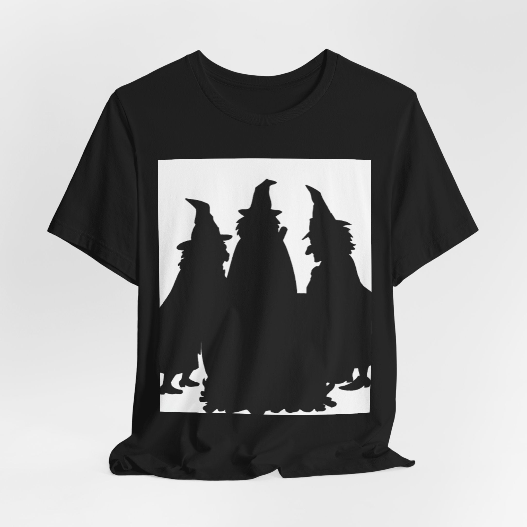 Witches Silhouette Tee — Halloween Witch Trio Graphic T-Shirt