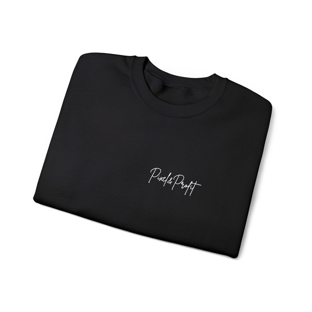 Minimal 'Black Art' Script Crewneck Sweatshirt