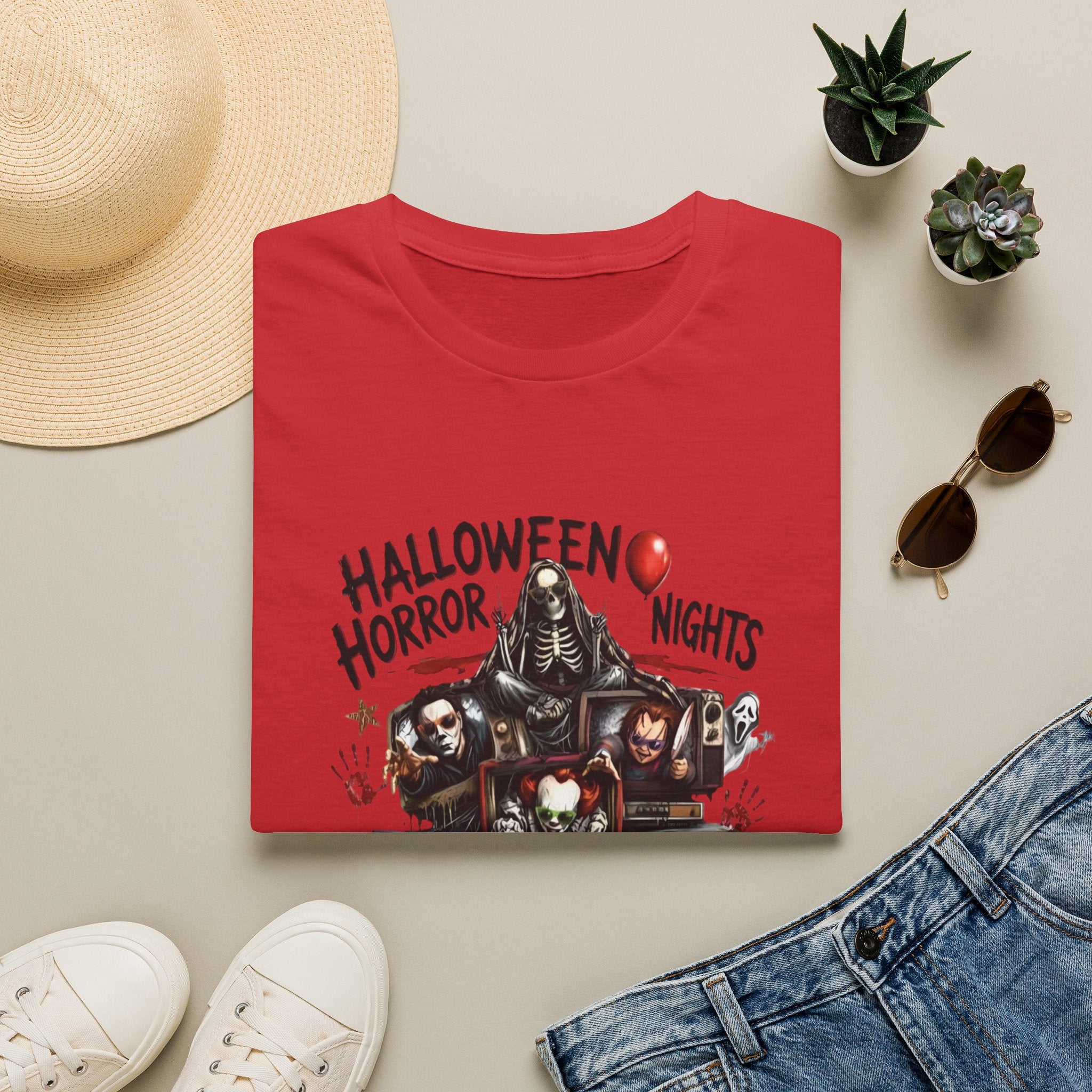 Halloween Horror Nights T-Shirt — Spooky Season Horror Movie Characters Tee