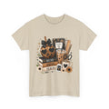 Teacher Coffee & Books T‑Shirt — Read Inspire Teach Design