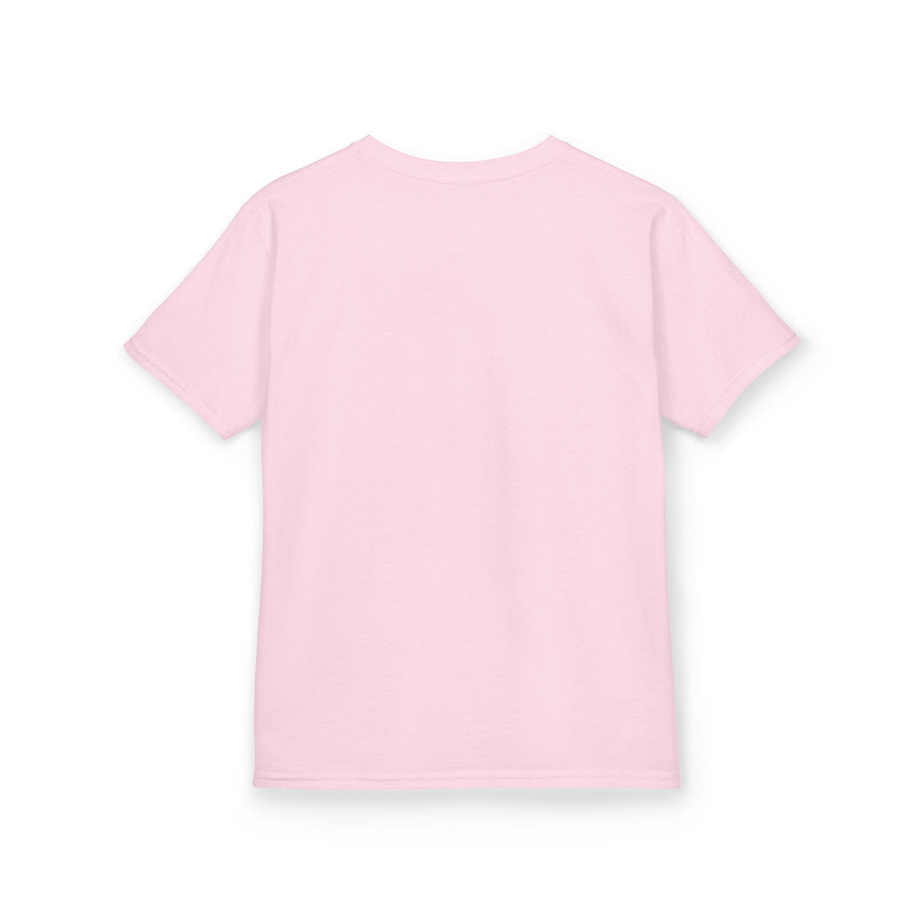 Kids Cheerleader T‑Shirt — "Cheer Squad" Gold Retro Pom Design