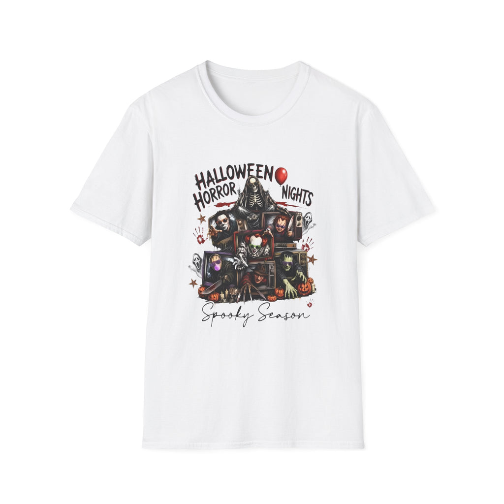 Halloween Horror Nights T-Shirt — Spooky Season Horror Movie Characters Tee