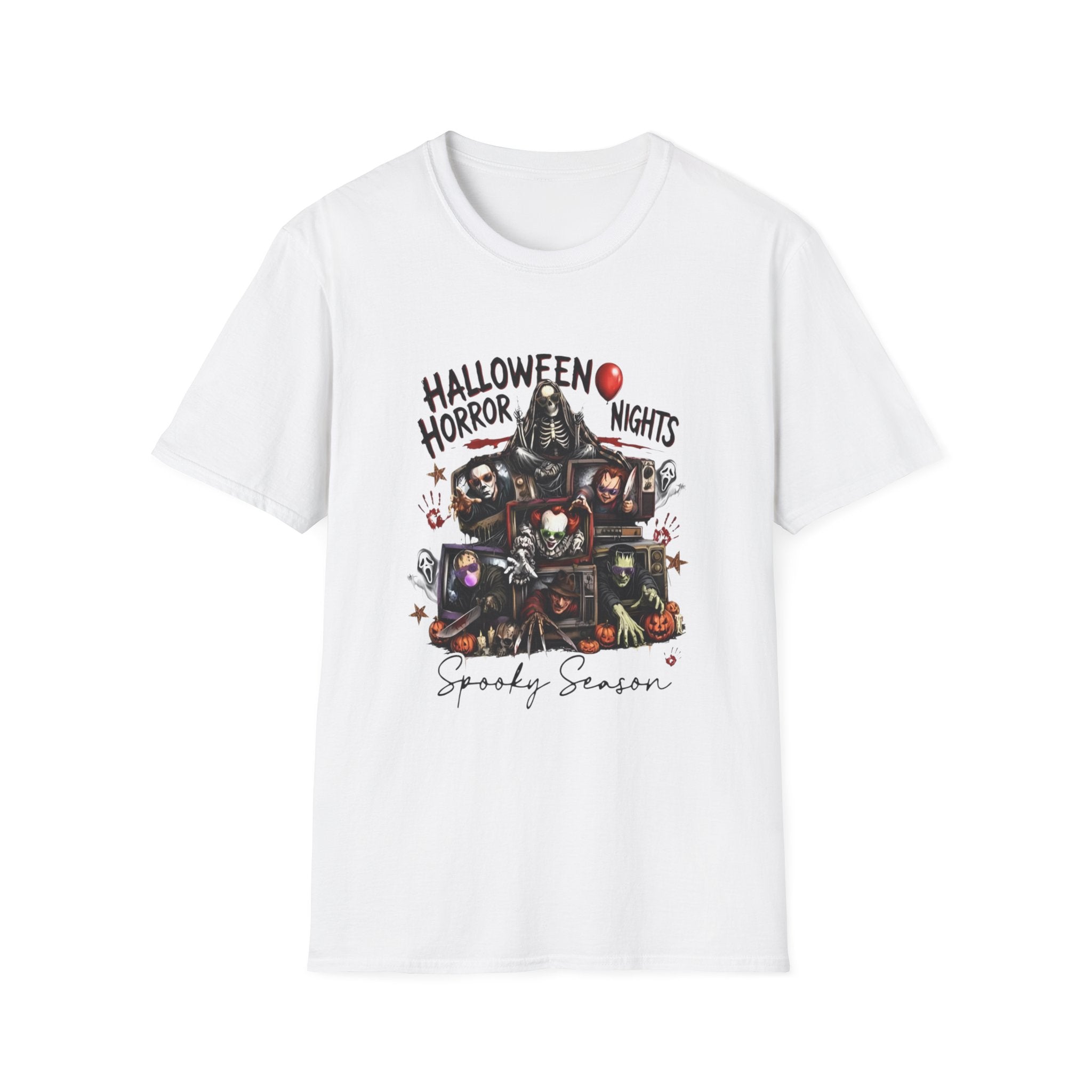 Halloween Horror Nights T-Shirt — Spooky Season Horror Movie Characters Tee
