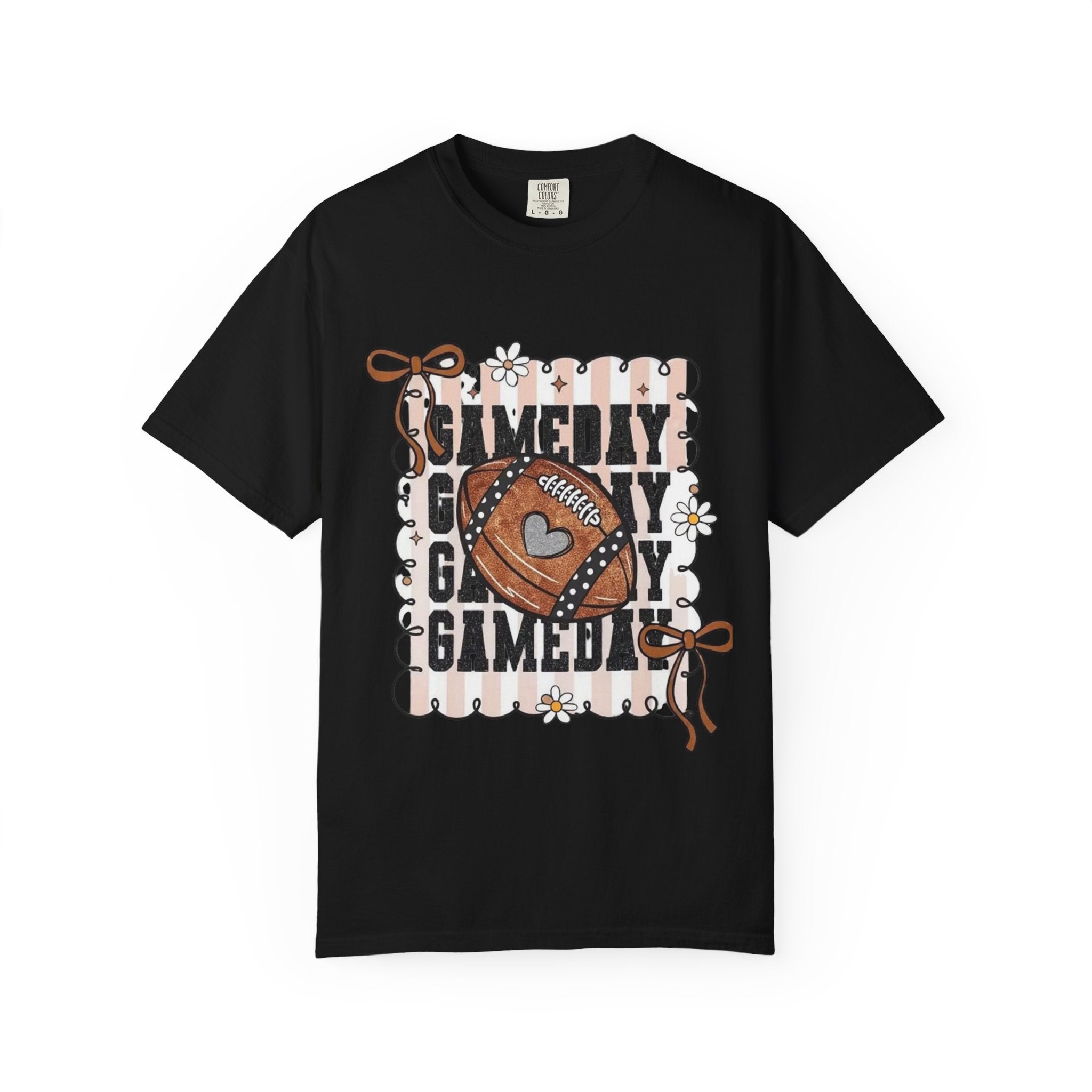 Gameday Football T-Shirt — Retro Floral Game Day Tee