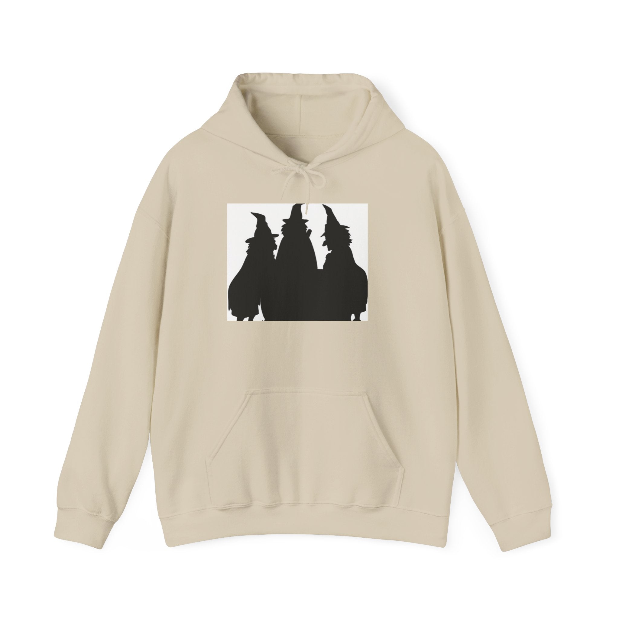 Witch Silhouette Hoodie — Three Witches Graphic Hooded Sweatshirt