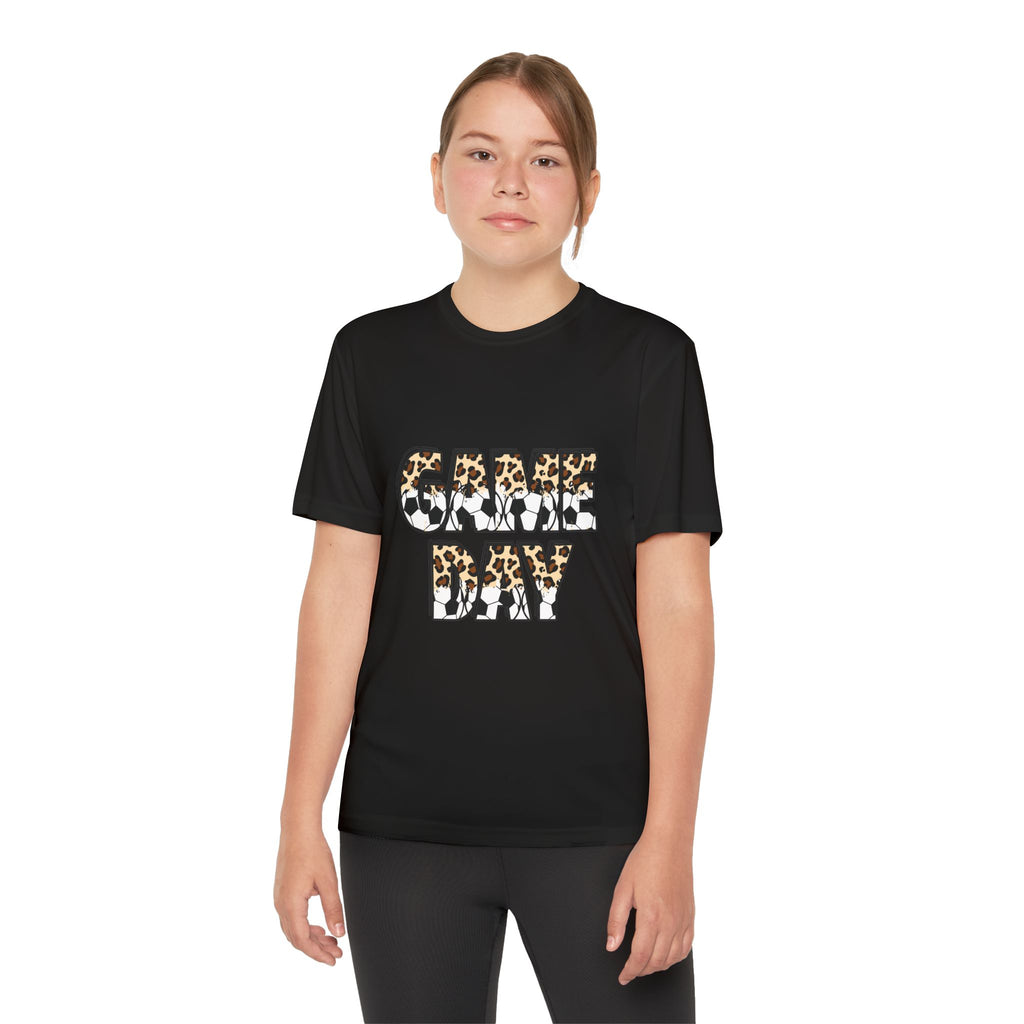 Game Day Youth Tee — Leopard Print "GAME DAY" Sports Shirt