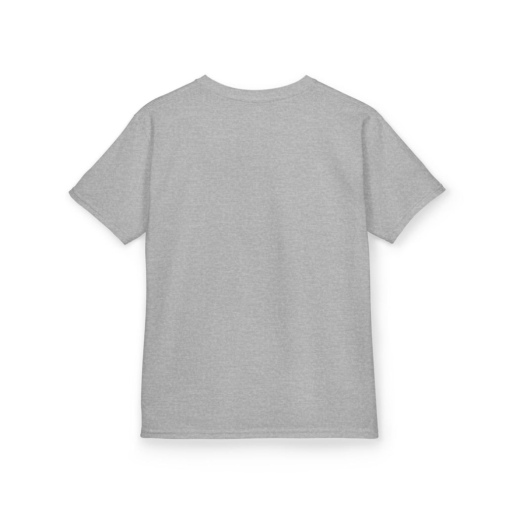 Kids Cheerleader T‑Shirt — "Cheer Squad" Gold Retro Pom Design