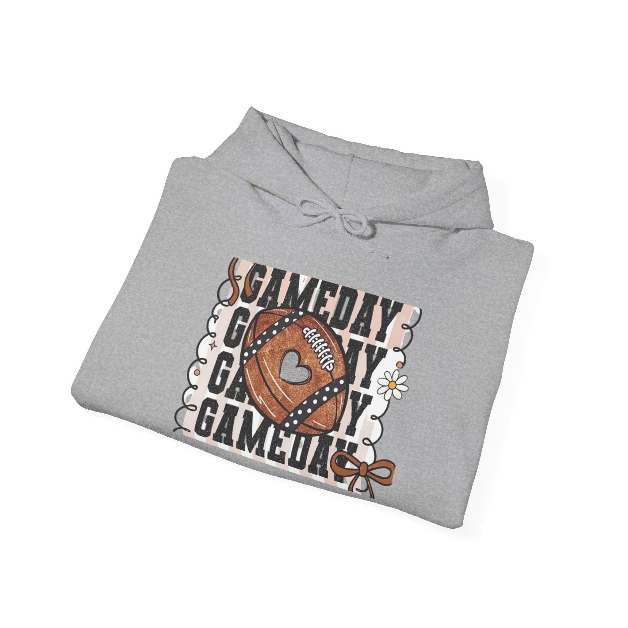 Gameday Football Hoodie — Vintage Football Glove Graphic