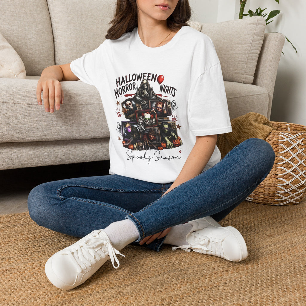 Halloween Horror Nights T-Shirt — Spooky Season Horror Movie Characters Tee