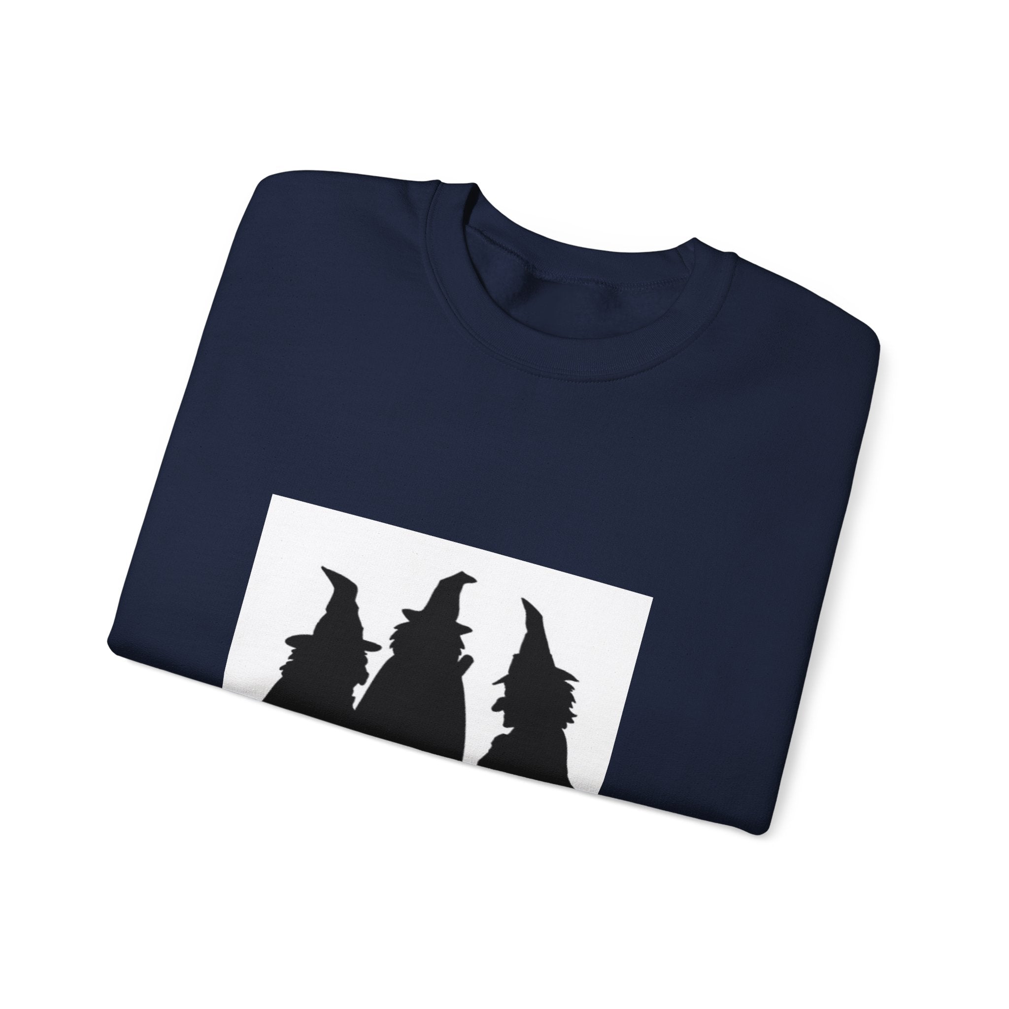 Witch Silhouette Crewneck Sweatshirt – Spooky Trio Halloween Pullover