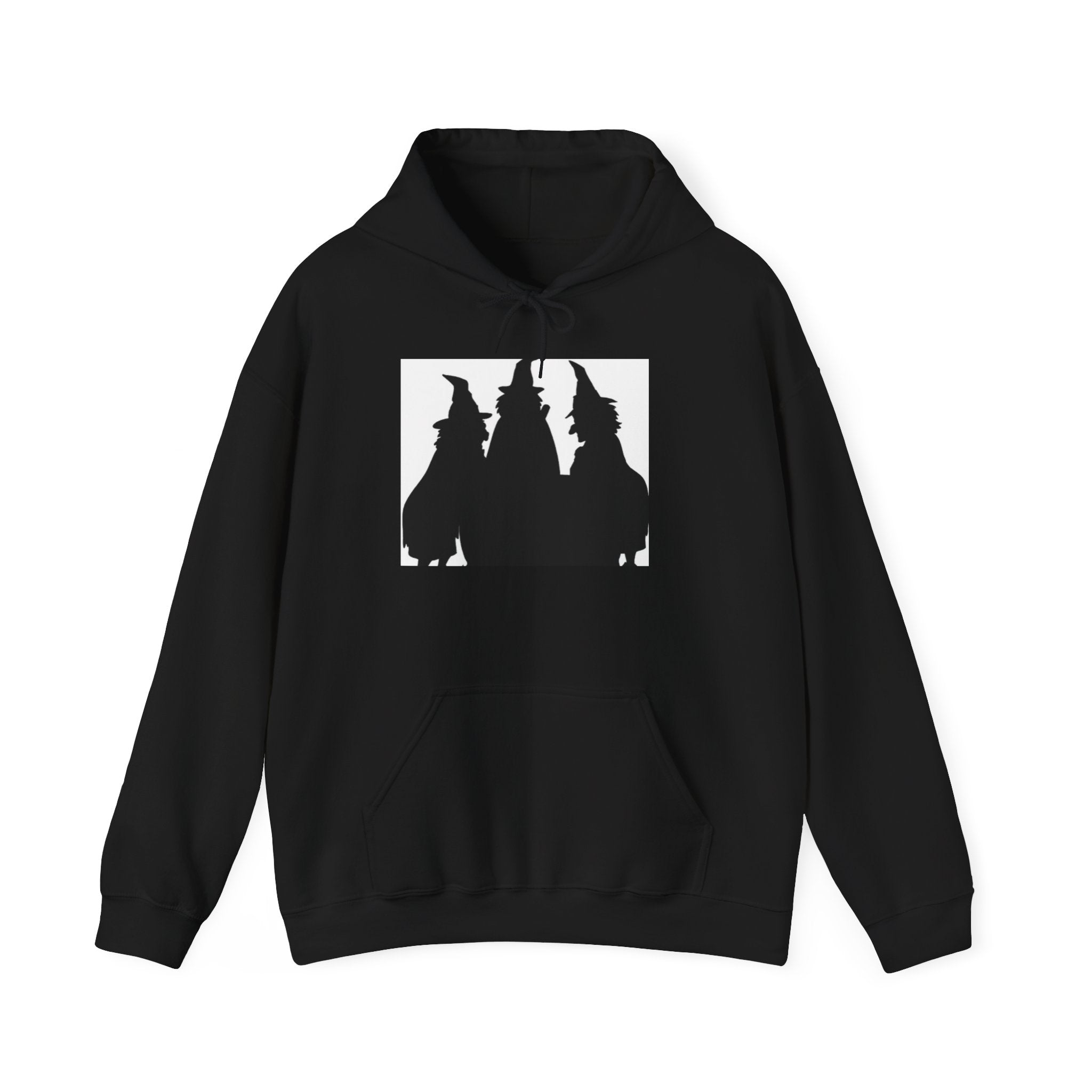 Witch Silhouette Hoodie — Three Witches Graphic Hooded Sweatshirt
