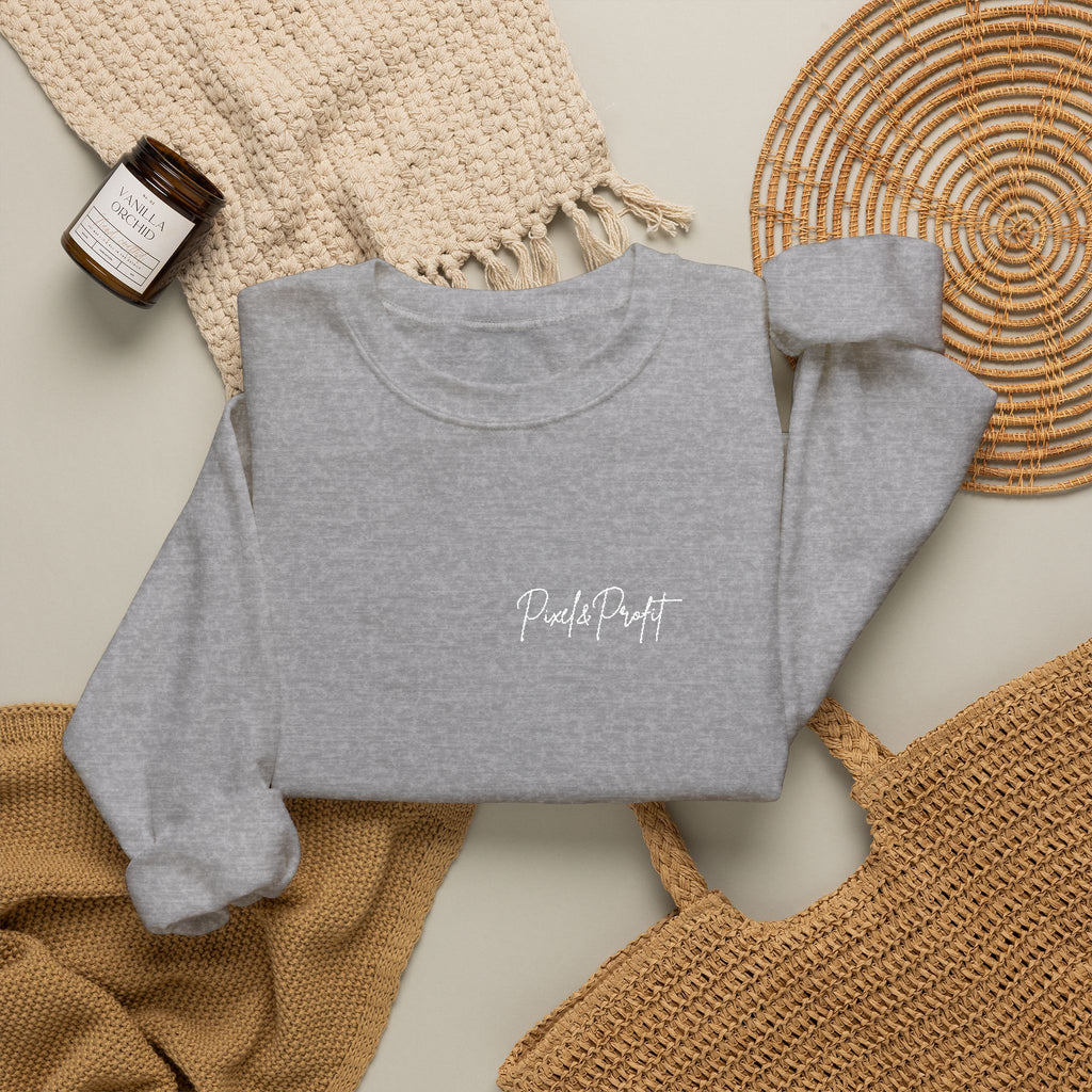 Minimal 'Black Art' Script Crewneck Sweatshirt