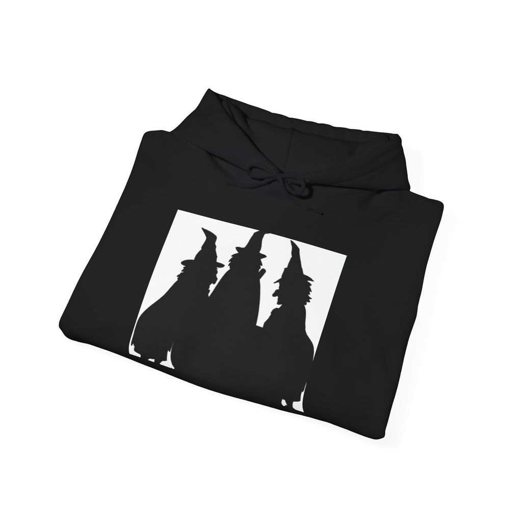 Witch Silhouette Hoodie — Three Witches Graphic Hooded Sweatshirt