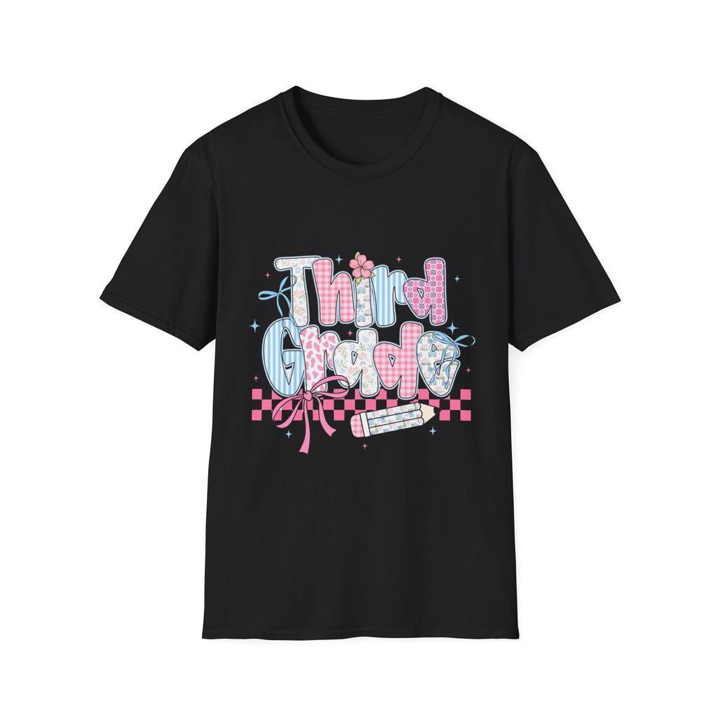 Third Grade T-Shirt — Cute Pastel School Shirt for Teachers & Students