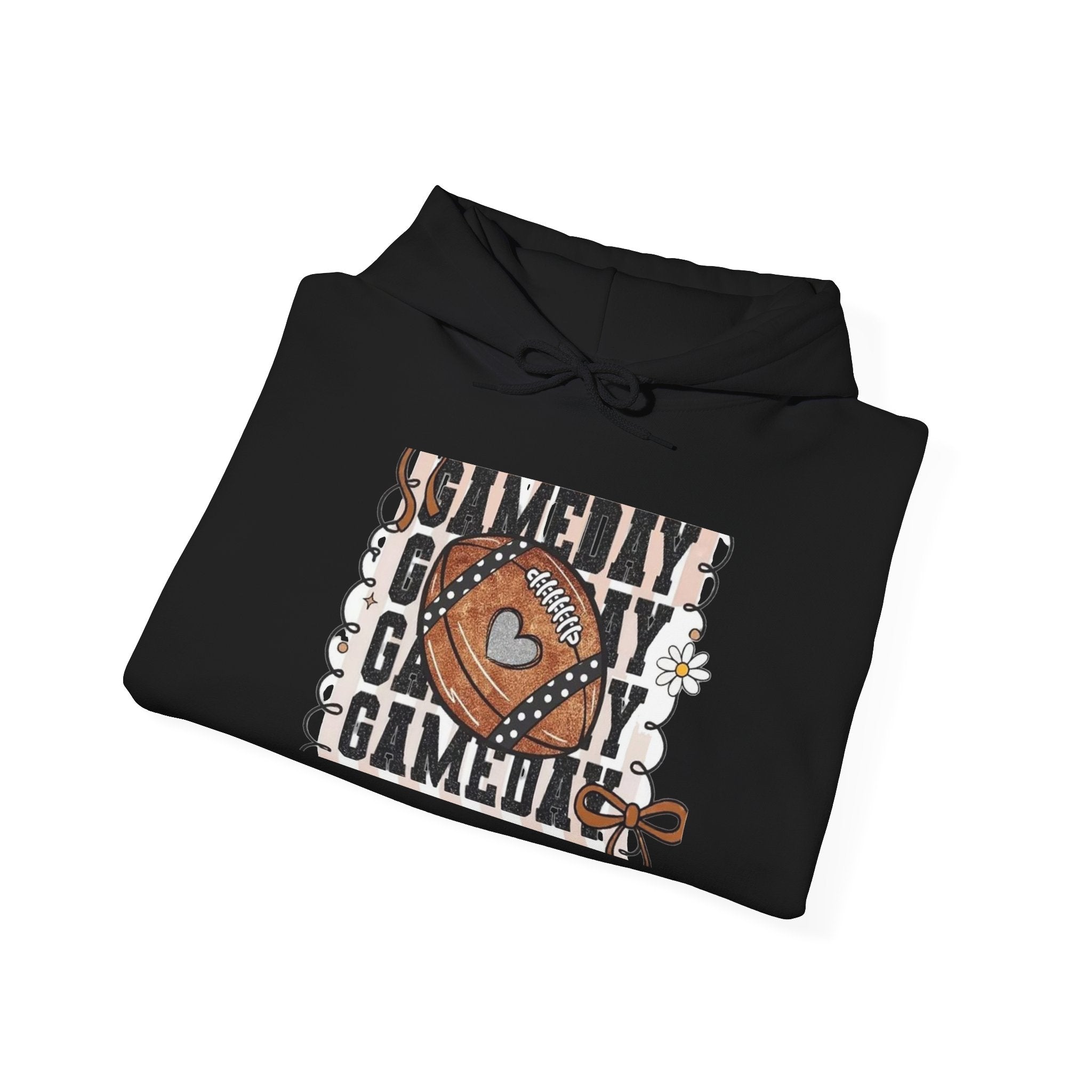 Gameday Football Hoodie — Vintage Football Glove Graphic