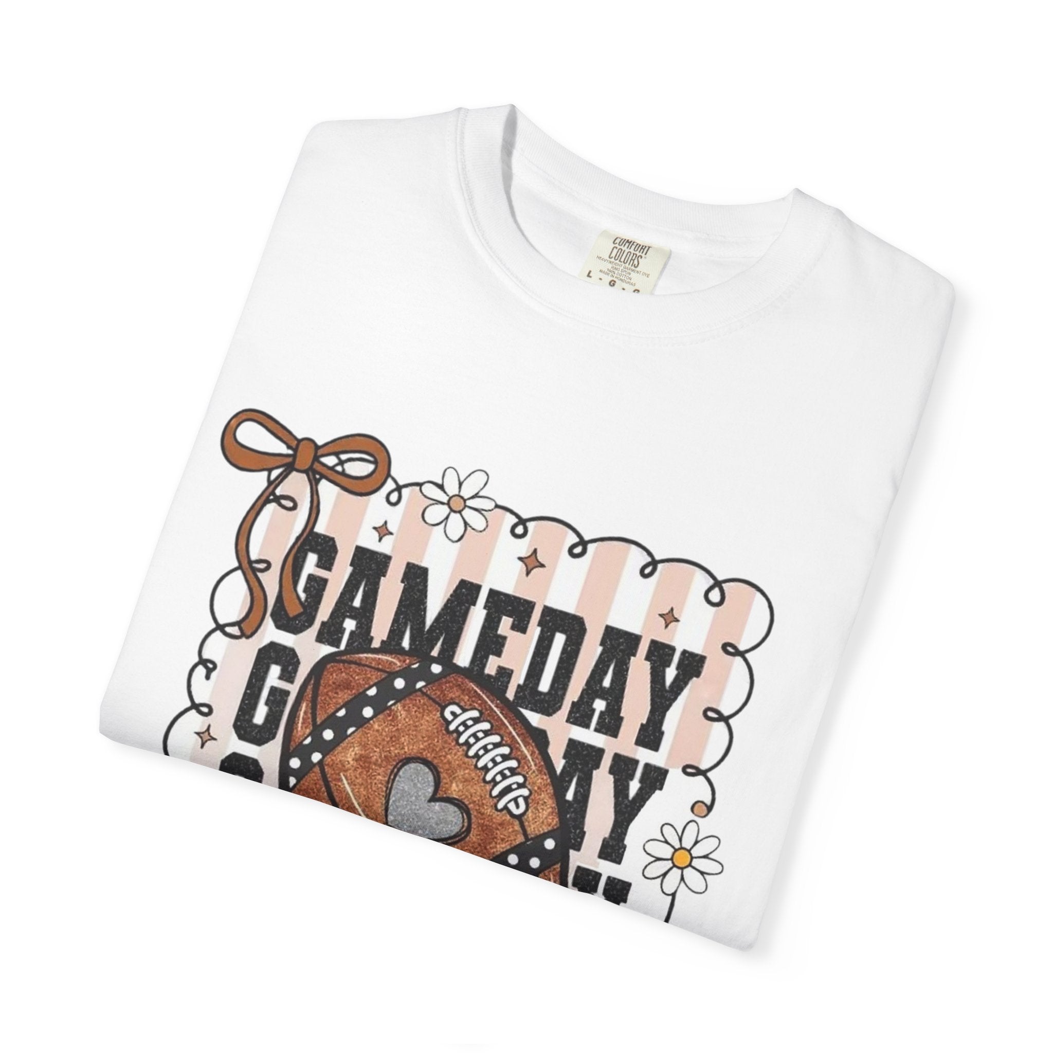 Gameday Football T-Shirt — Retro Floral Game Day Tee