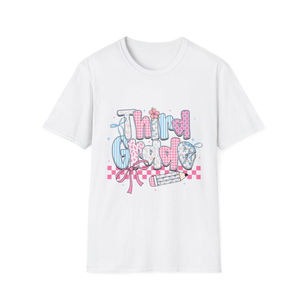 Third Grade T-Shirt — Cute Pastel School Shirt for Teachers & Students