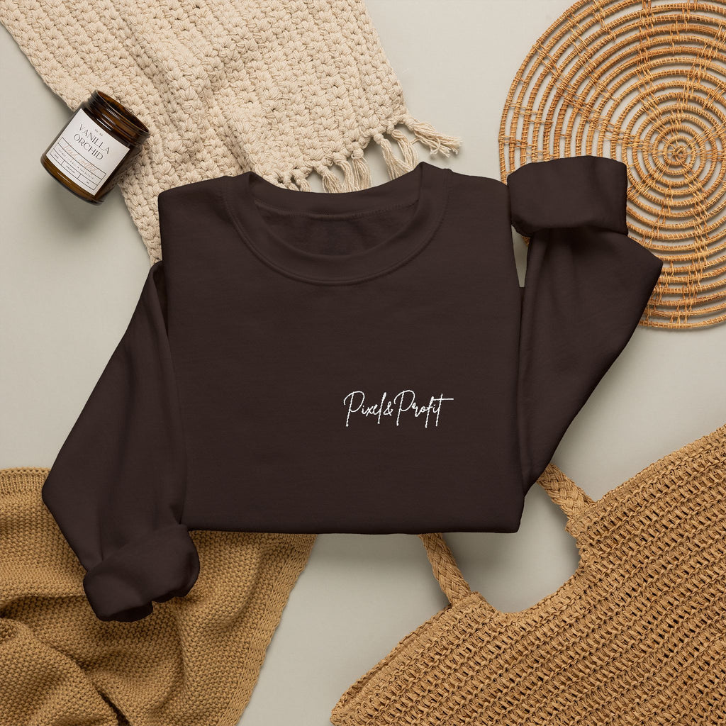 Minimal 'Black Art' Script Crewneck Sweatshirt