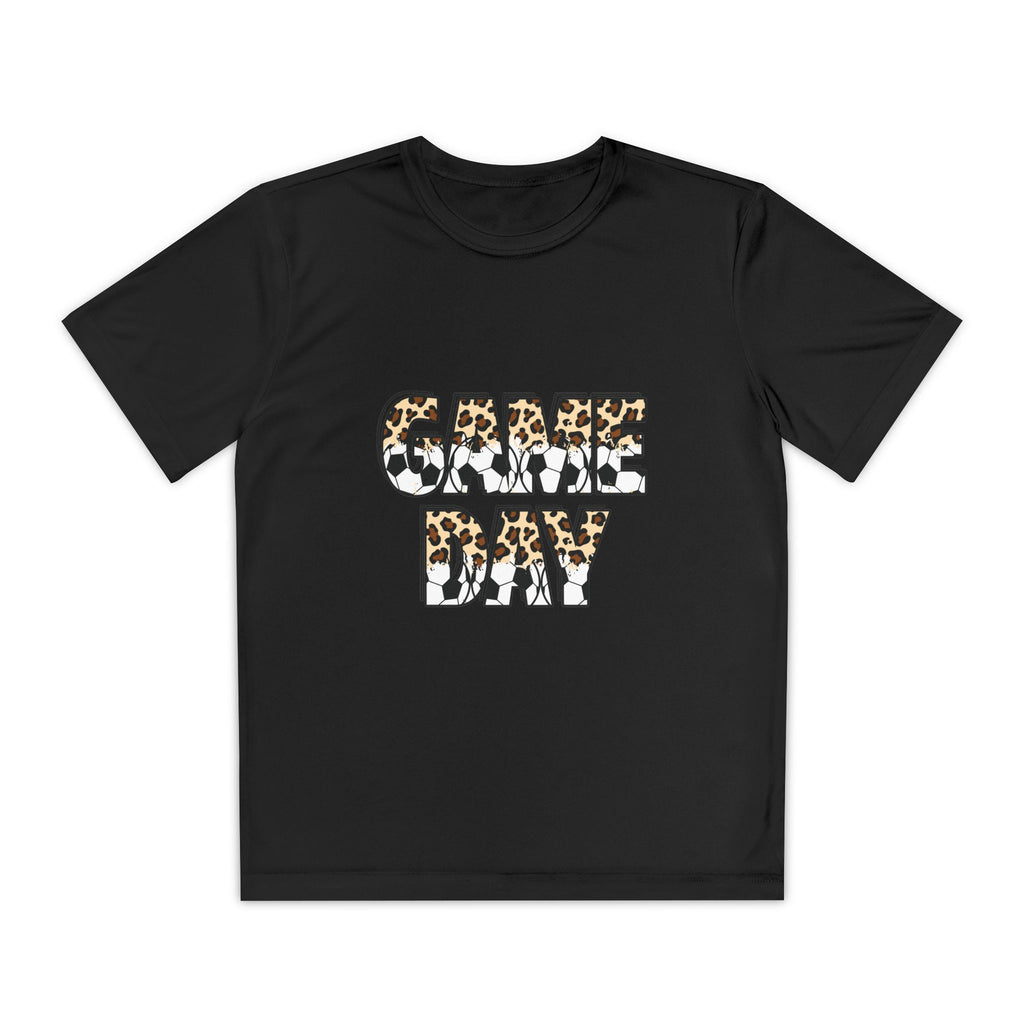 Game Day Youth Tee — Leopard Print "GAME DAY" Sports Shirt