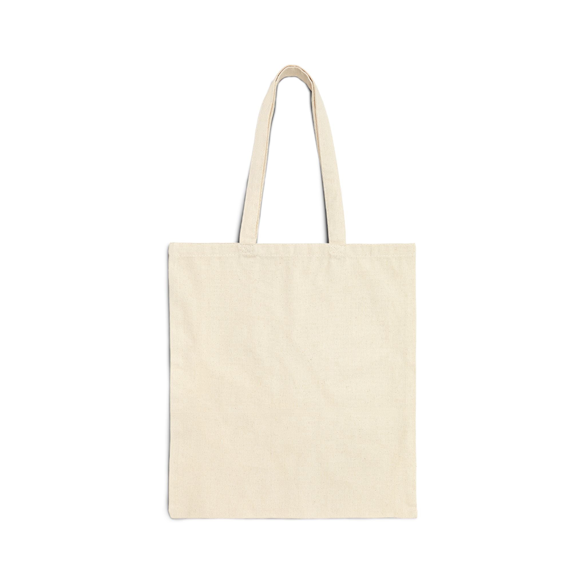 Witch Trio Silhouette Cotton Tote Bag — Halloween Witchy Canvas Shopper