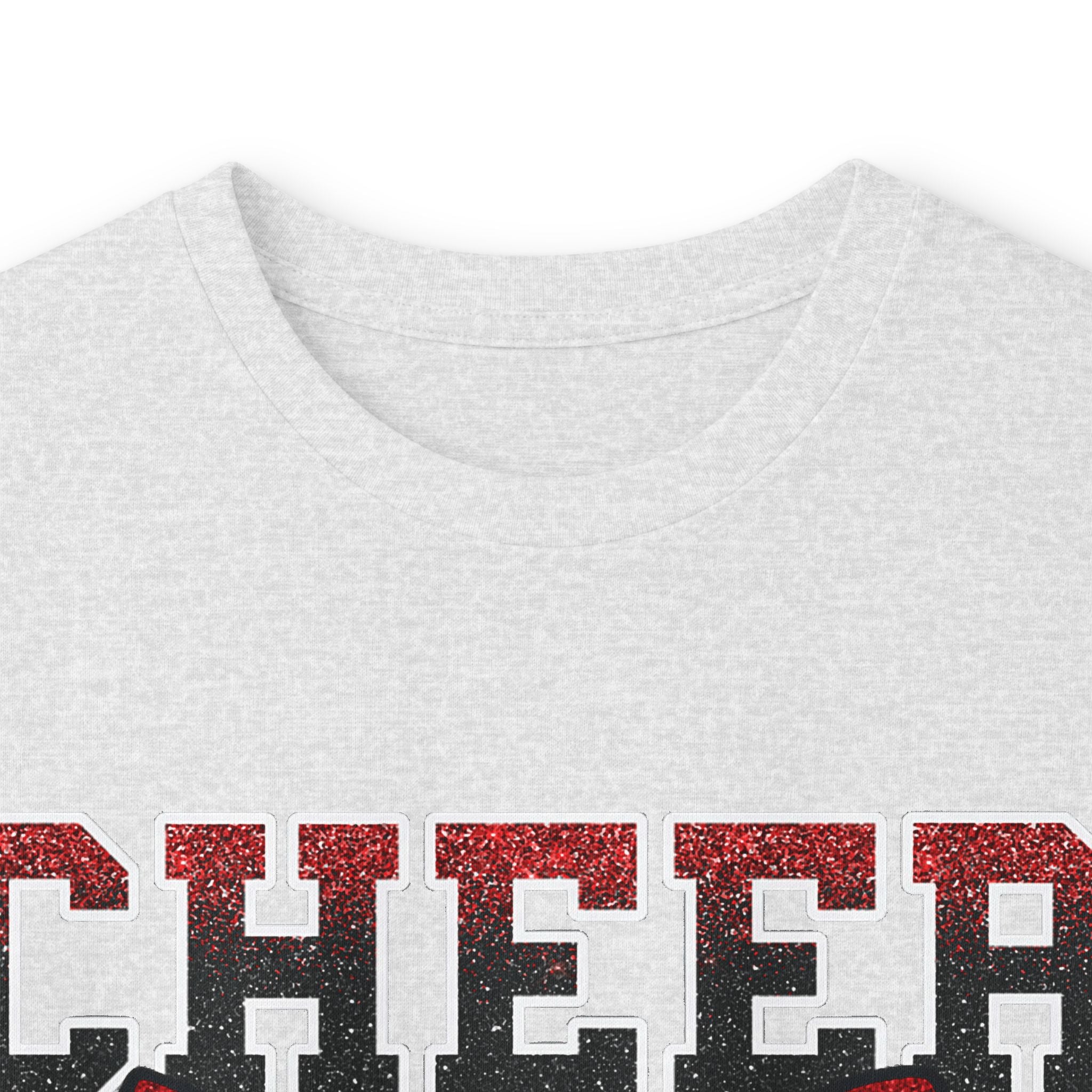 Cheer Dad Long Sleeve Tee — Red Bow Cheerleader Dad Shirt