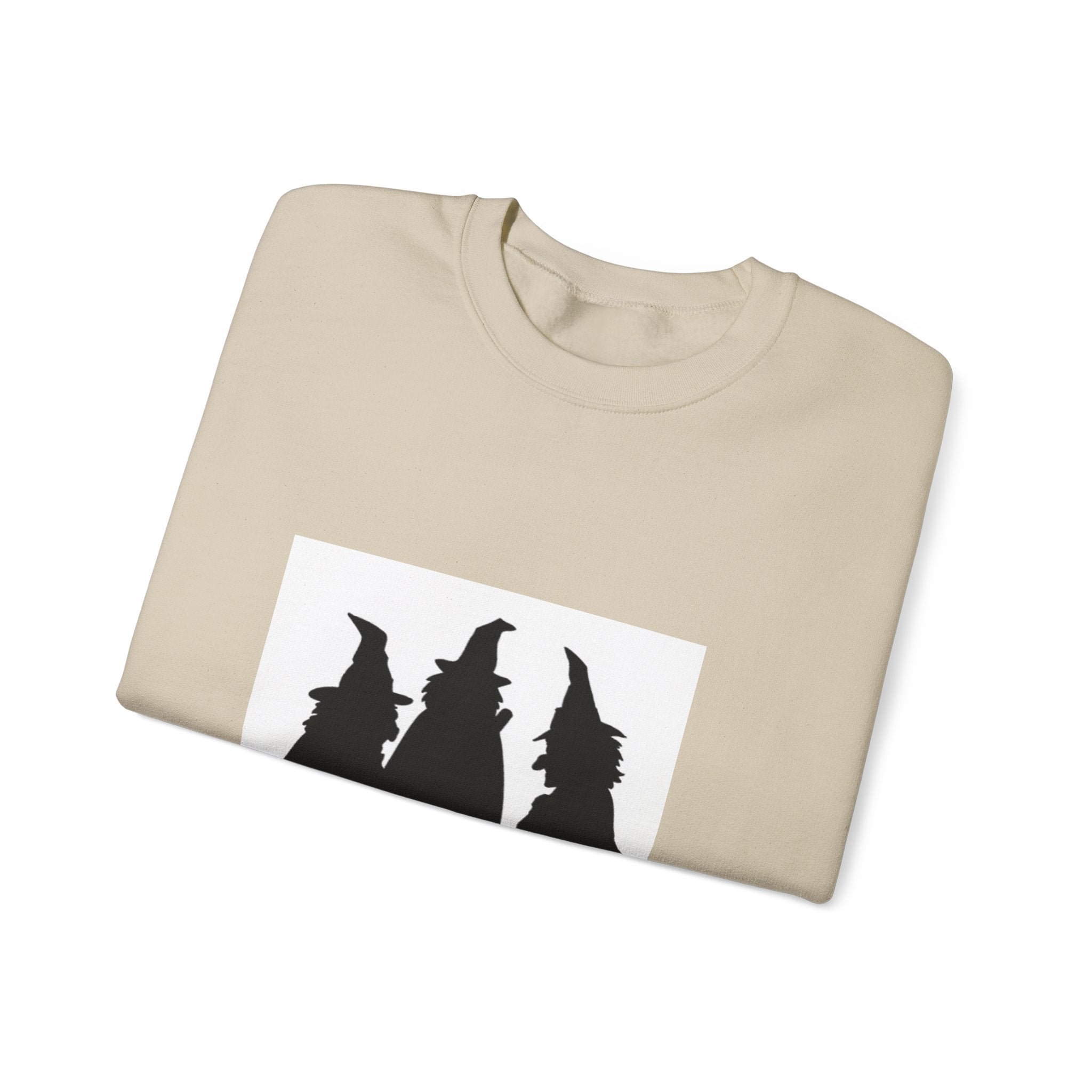 Witch Silhouette Crewneck Sweatshirt – Spooky Trio Halloween Pullover