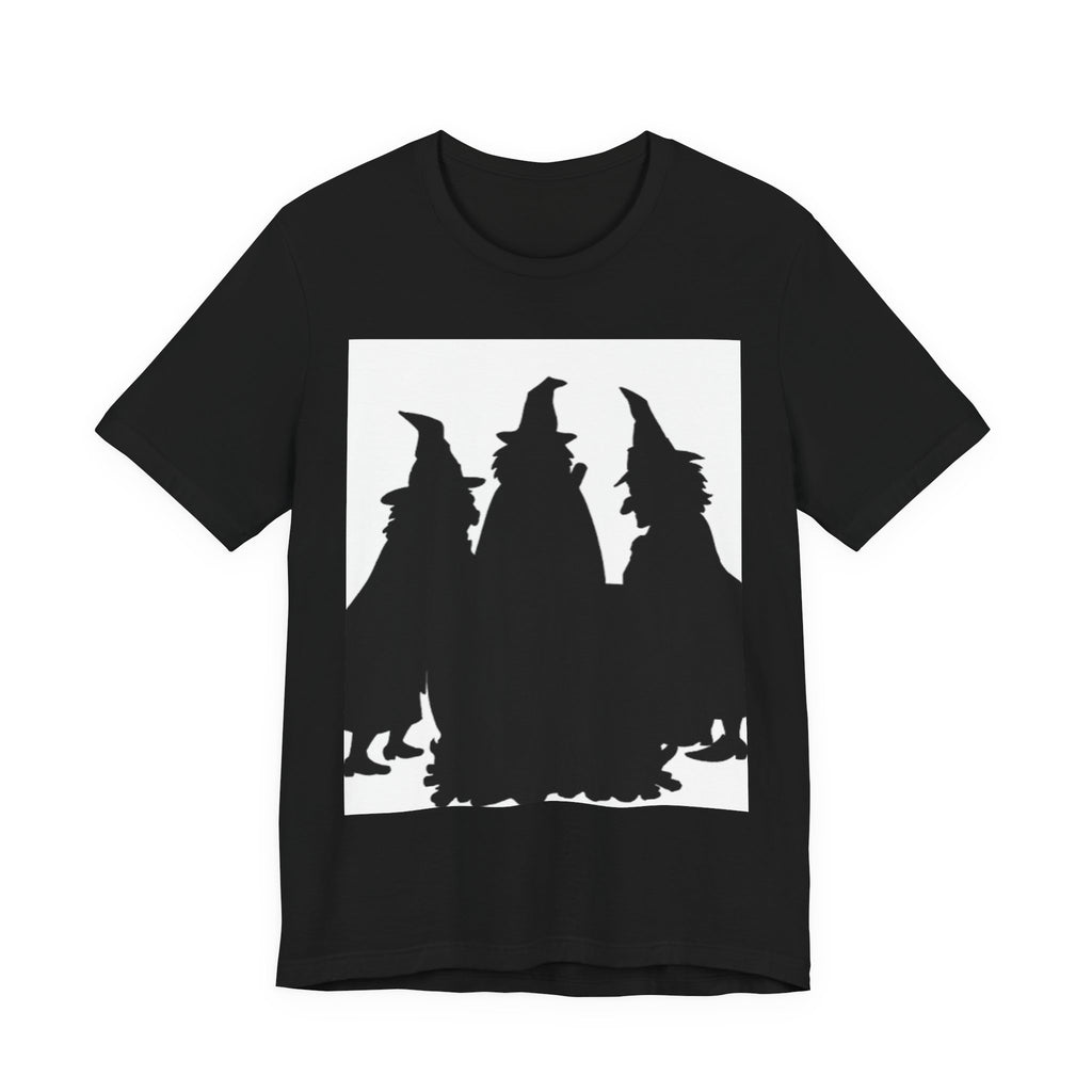Witches Silhouette Tee — Halloween Witch Trio Graphic T-Shirt