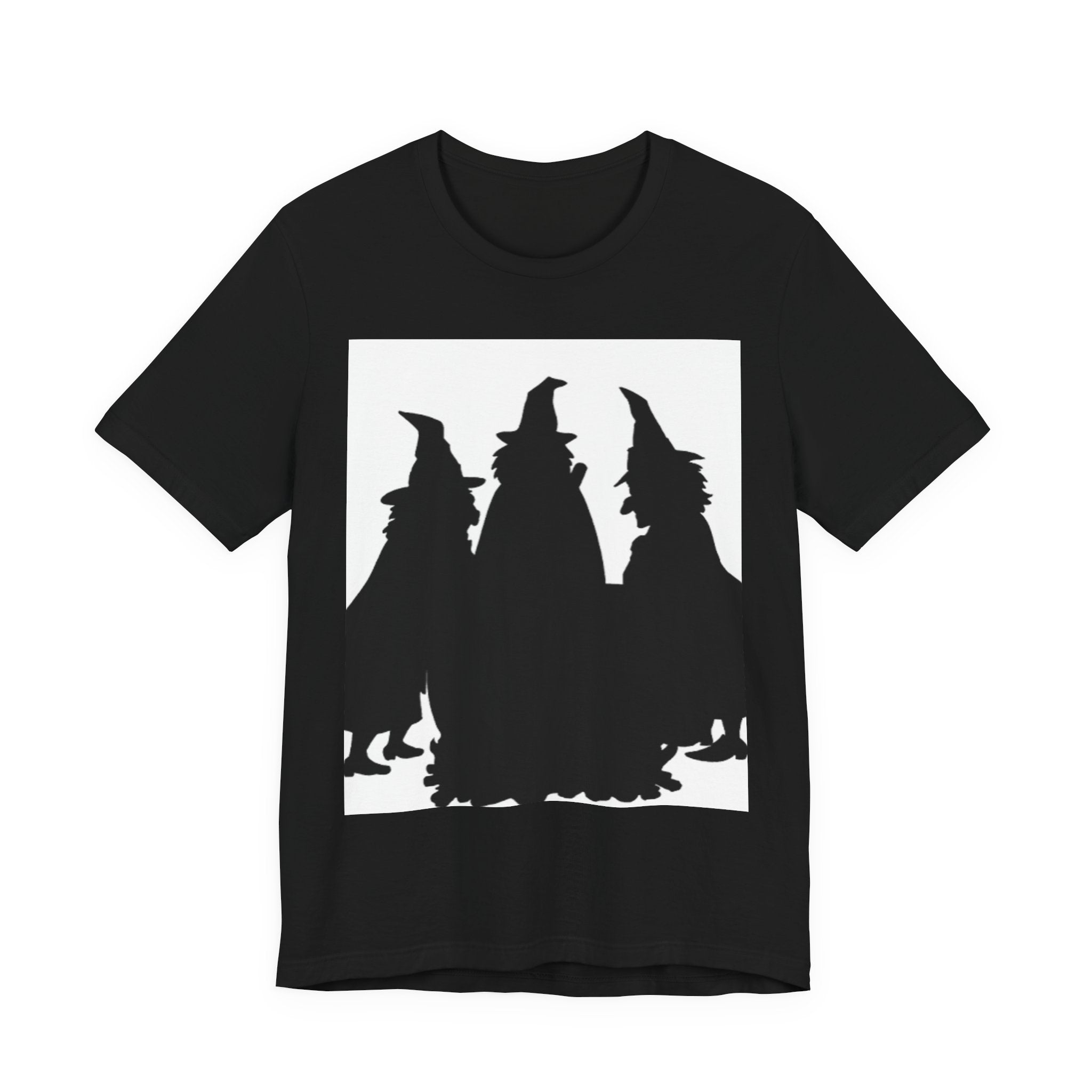Witches Silhouette Tee — Halloween Witch Trio Graphic T-Shirt