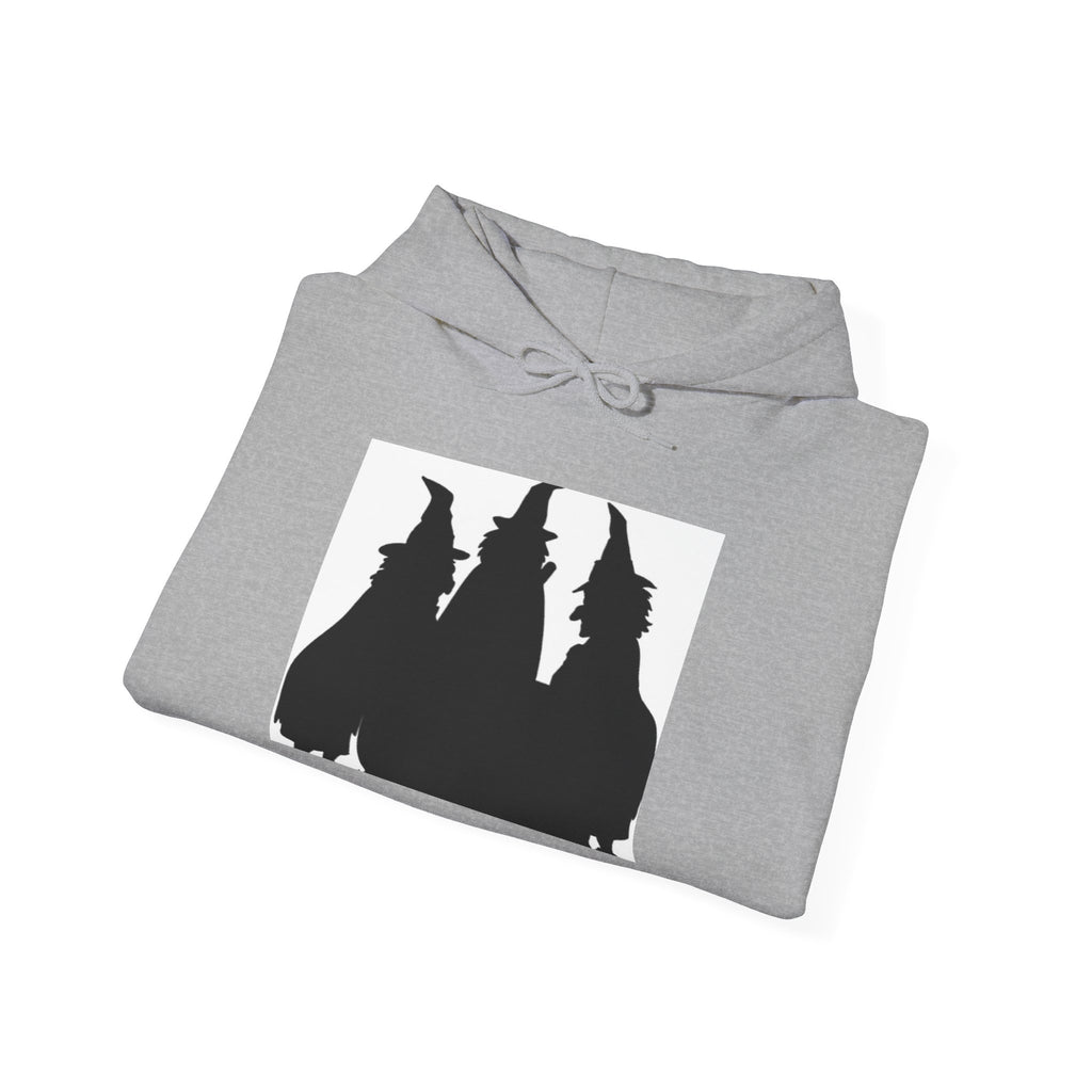 Witch Silhouette Hoodie — Three Witches Graphic Hooded Sweatshirt