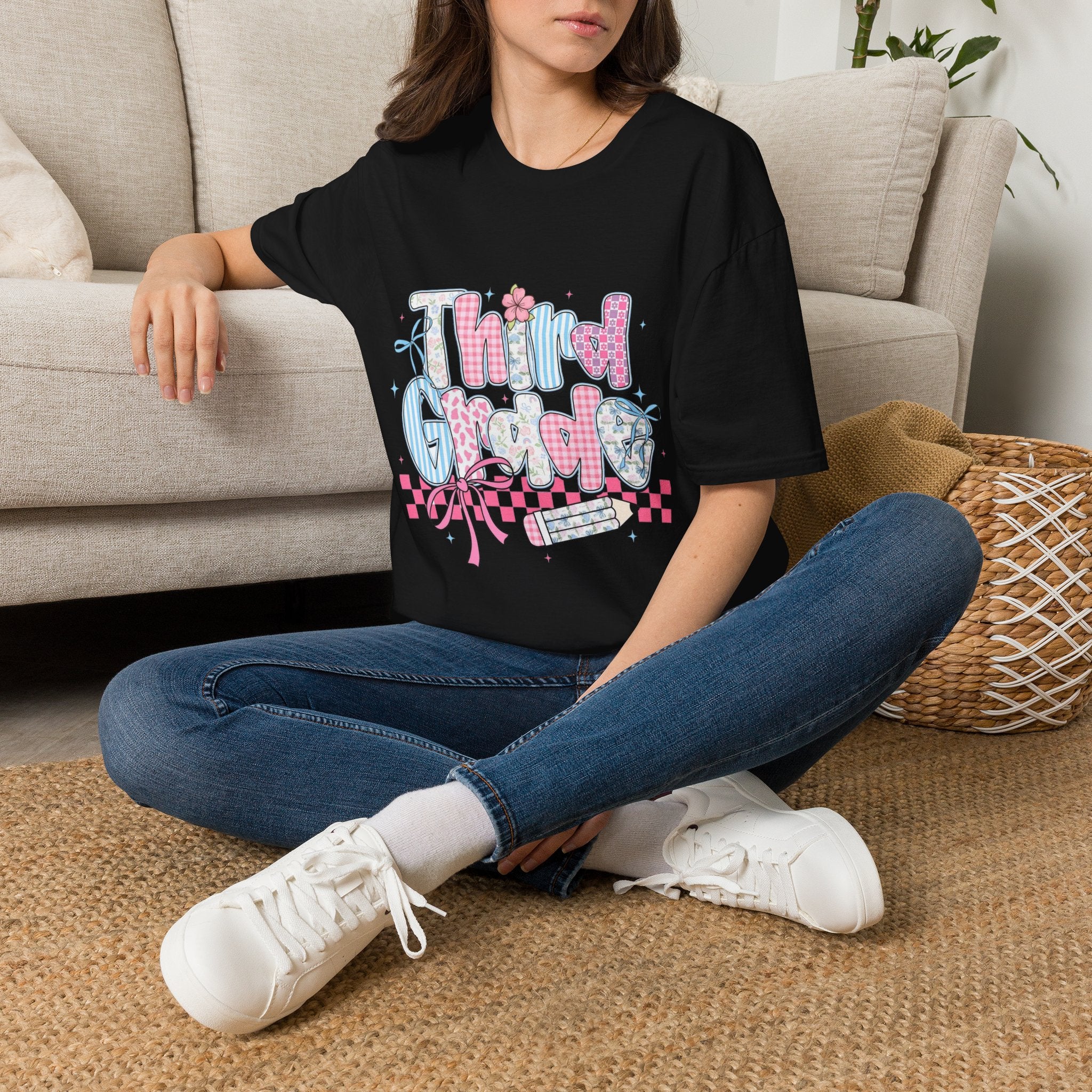 Third Grade T-Shirt — Cute Pastel School Shirt for Teachers & Students