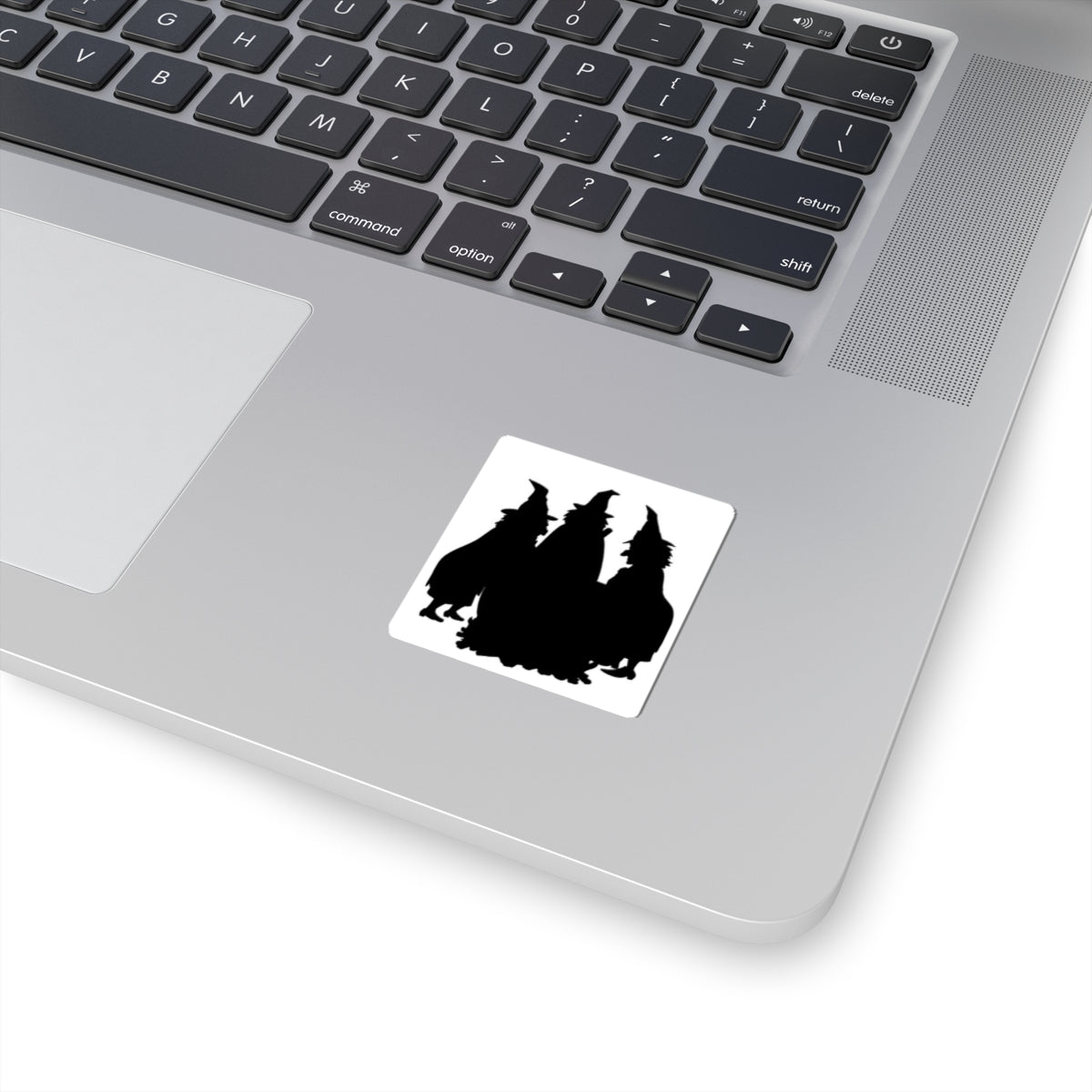 Witch Silhouette Kiss-Cut Sticker — Halloween Witch Trio Decal