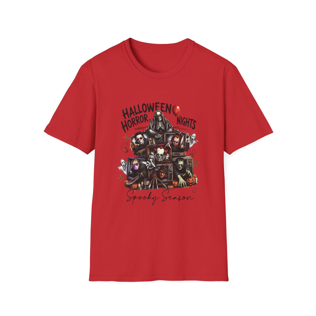 Halloween Horror Nights T-Shirt — Spooky Season Horror Movie Characters Tee