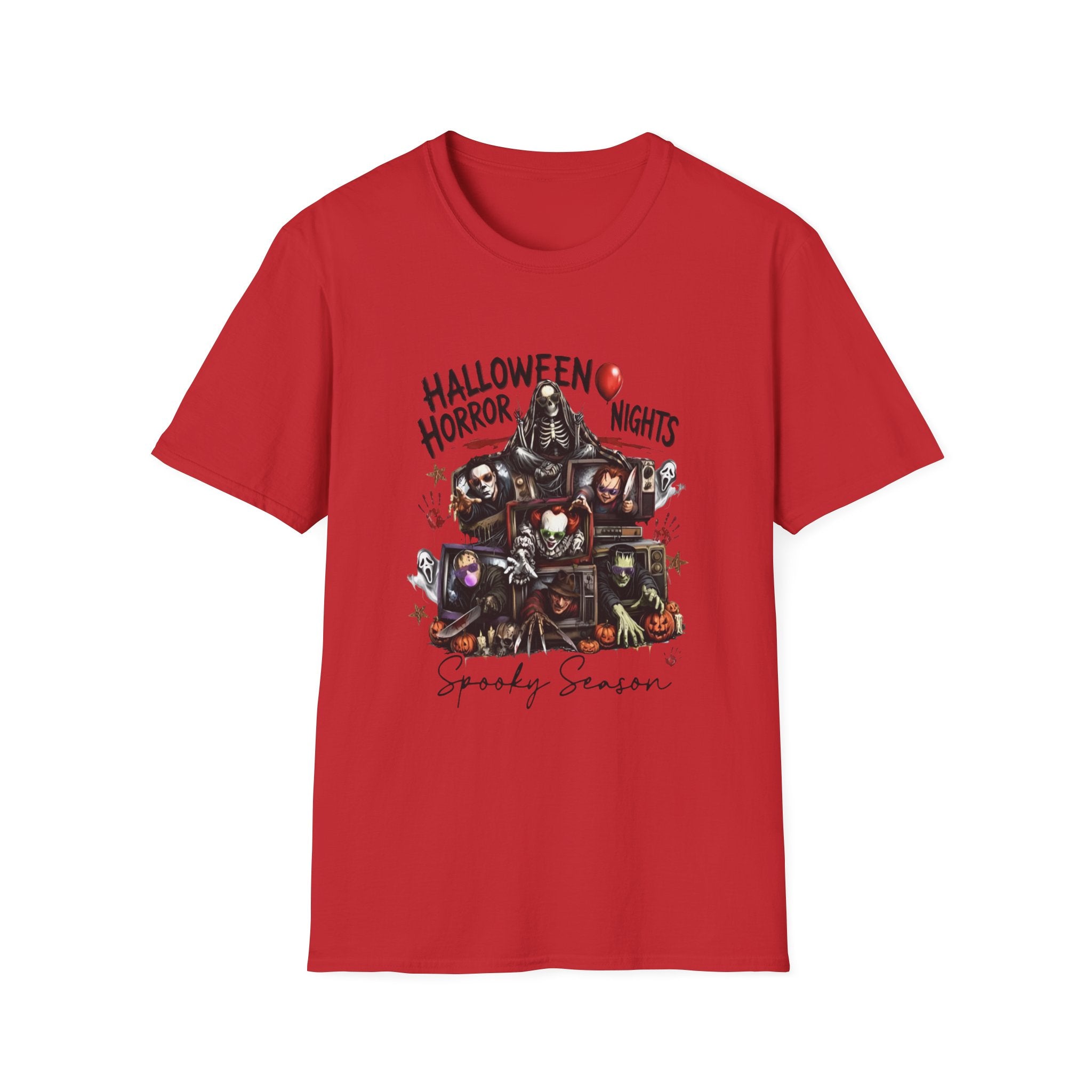 Halloween Horror Nights T-Shirt — Spooky Season Horror Movie Characters Tee