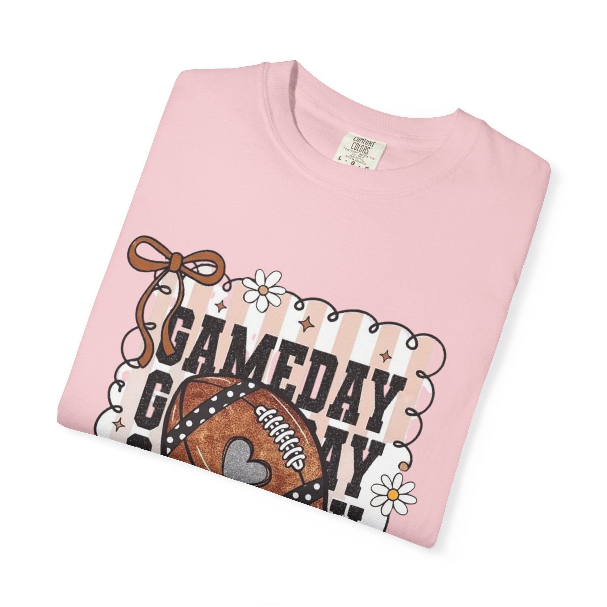 Gameday Football T-Shirt — Retro Floral Game Day Tee