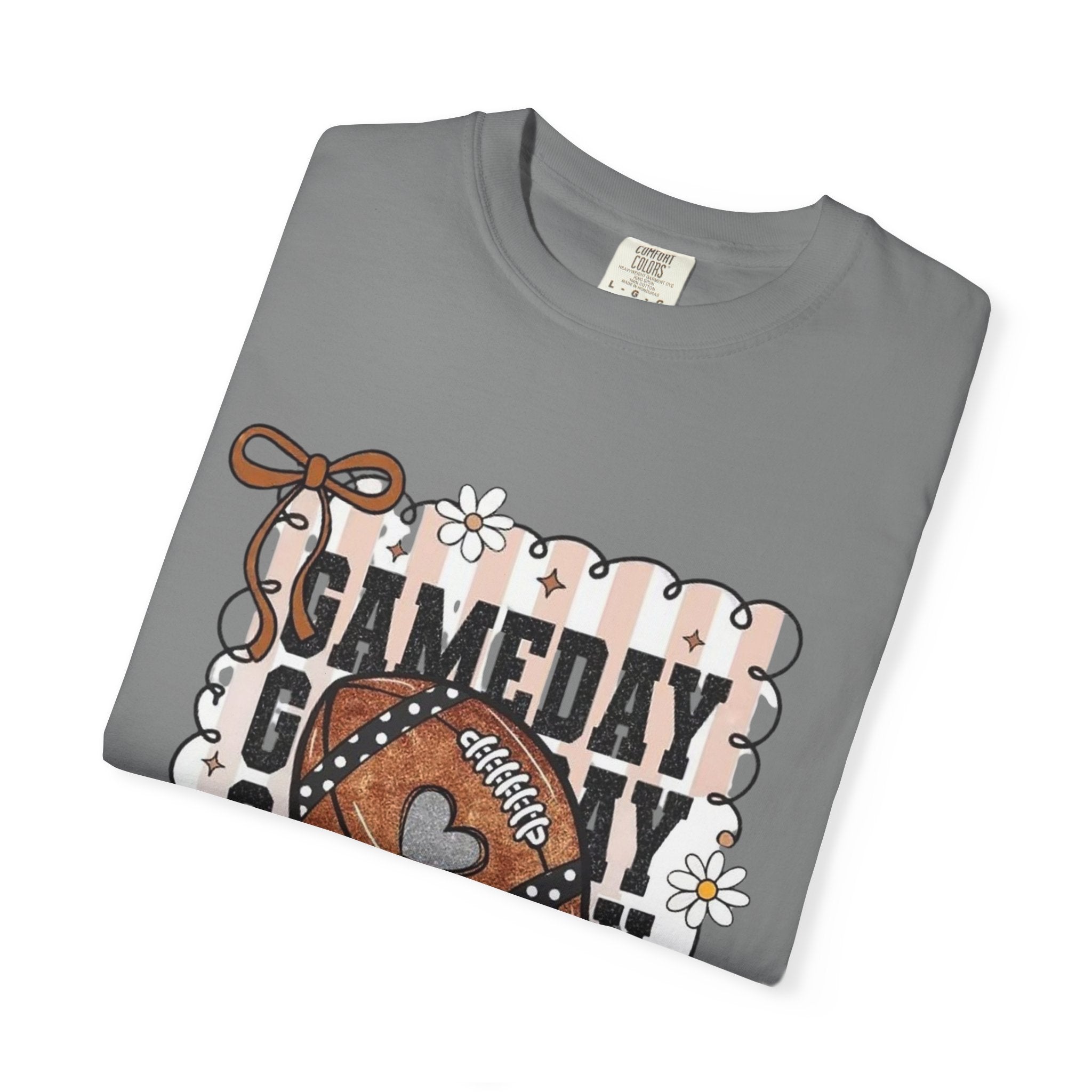 Gameday Football T-Shirt — Retro Floral Game Day Tee