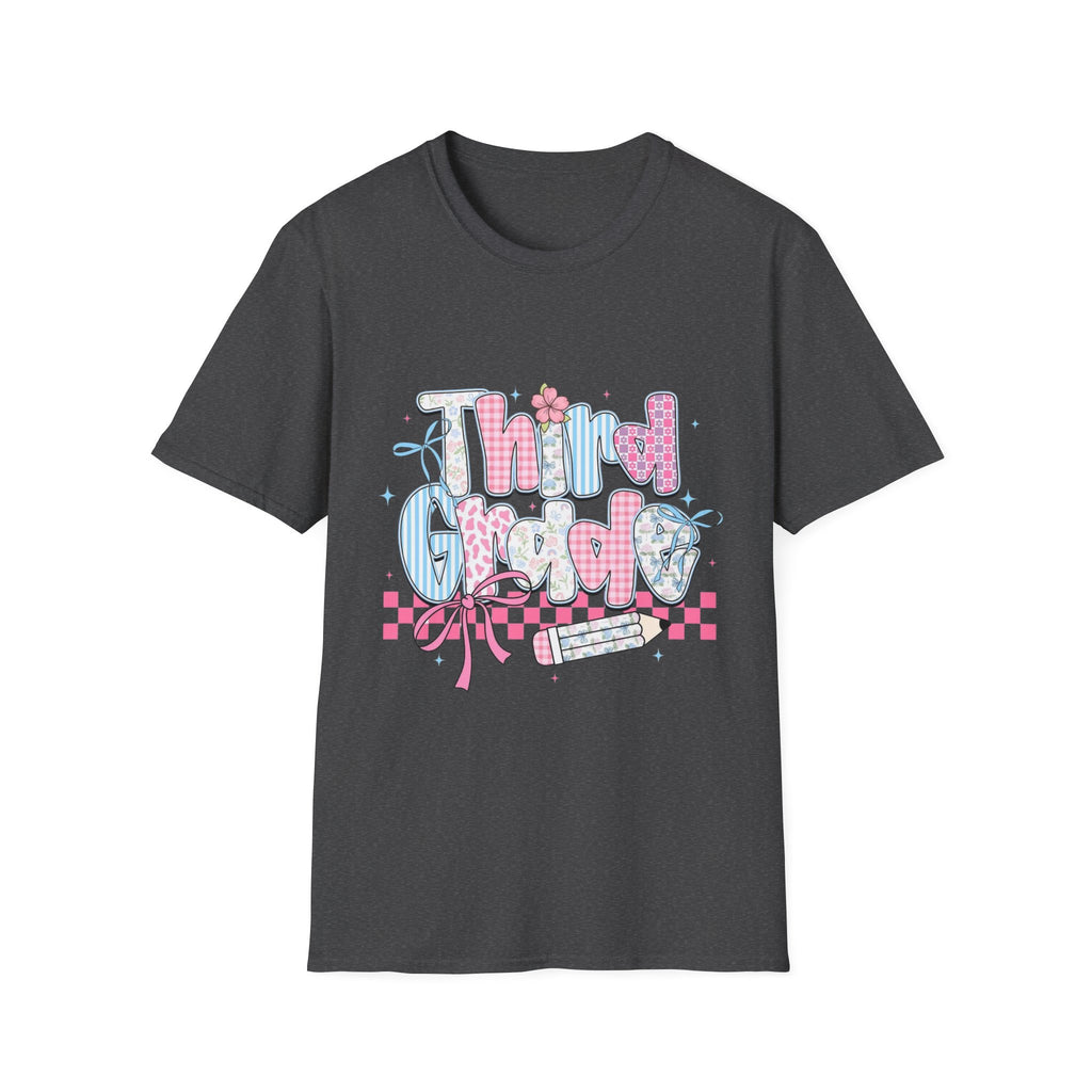 Third Grade T-Shirt — Cute Pastel School Shirt for Teachers & Students