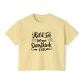 Women’s Crop Tee — “Hold On Let Me Overthink This”