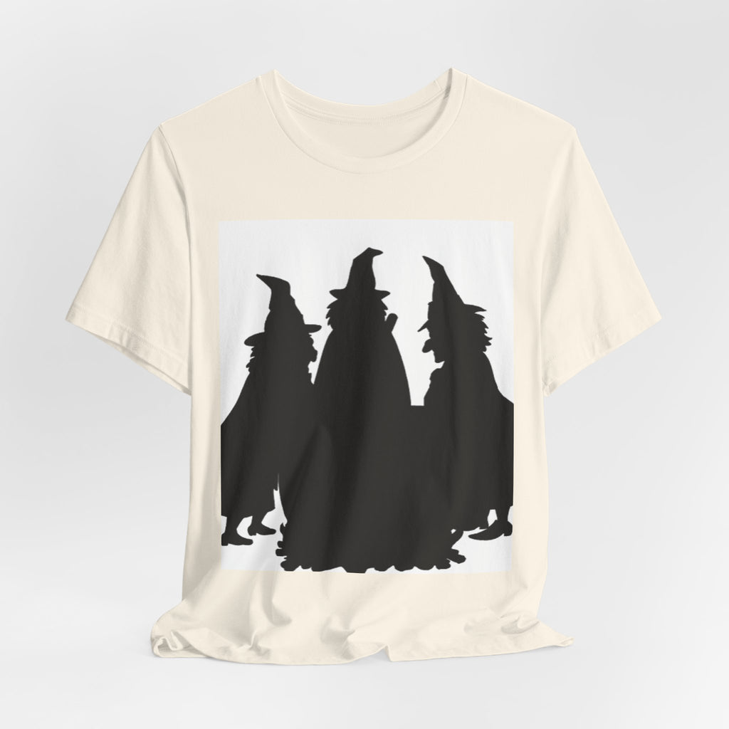 Witches Silhouette Tee — Halloween Witch Trio Graphic T-Shirt