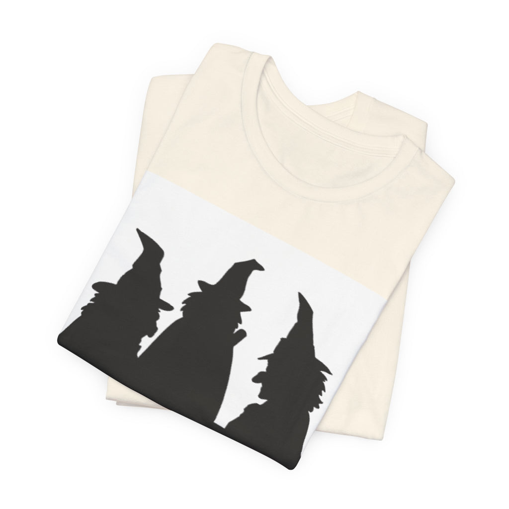 Witches Silhouette Tee — Halloween Witch Trio Graphic T-Shirt