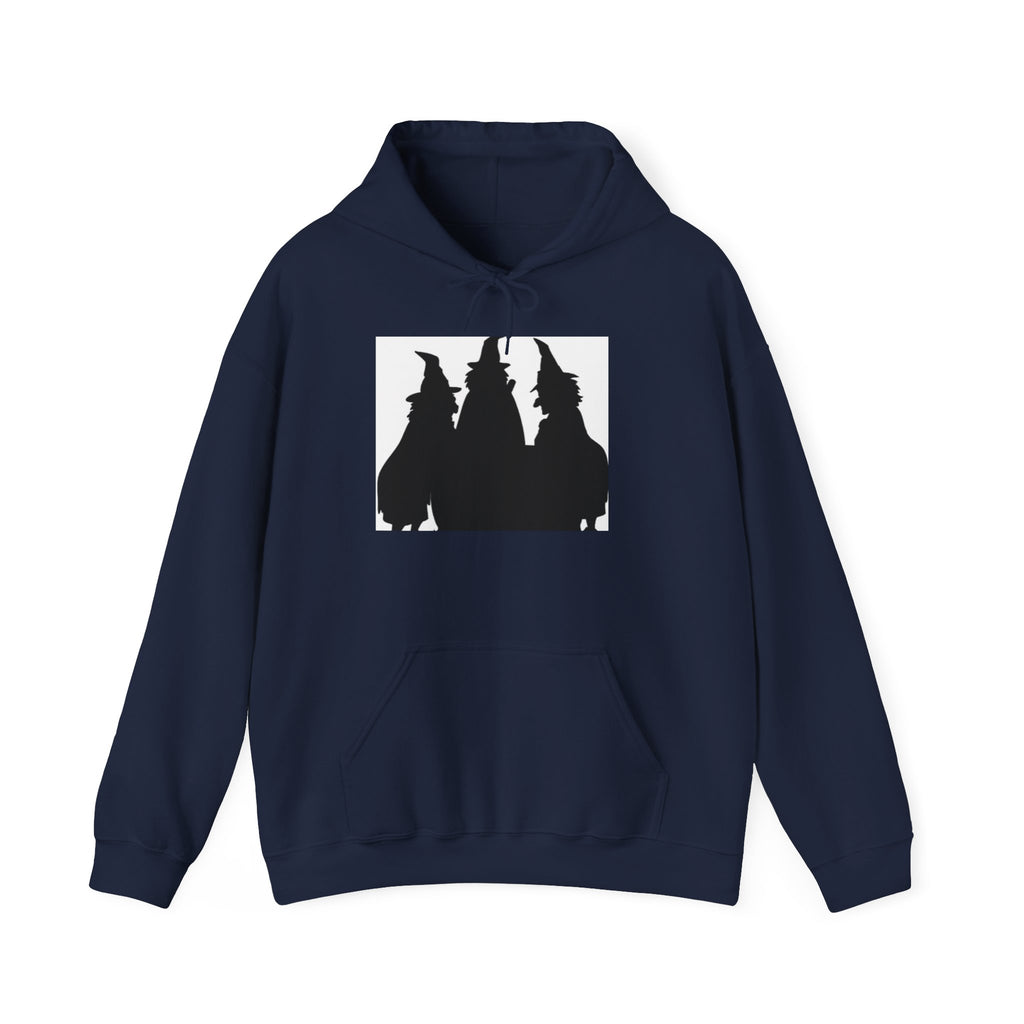 Witch Silhouette Hoodie — Three Witches Graphic Hooded Sweatshirt