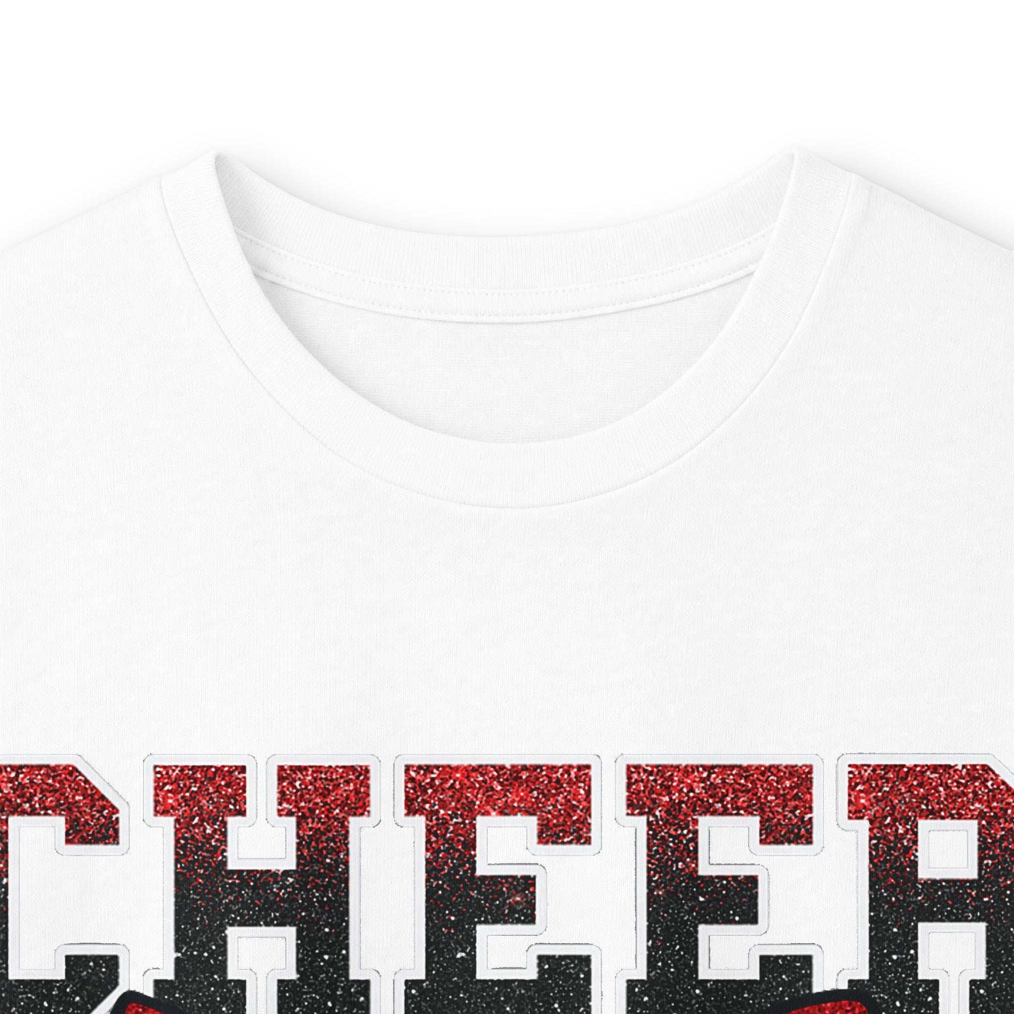 Cheer Dad Long Sleeve Tee — Red Bow Cheerleader Dad Shirt