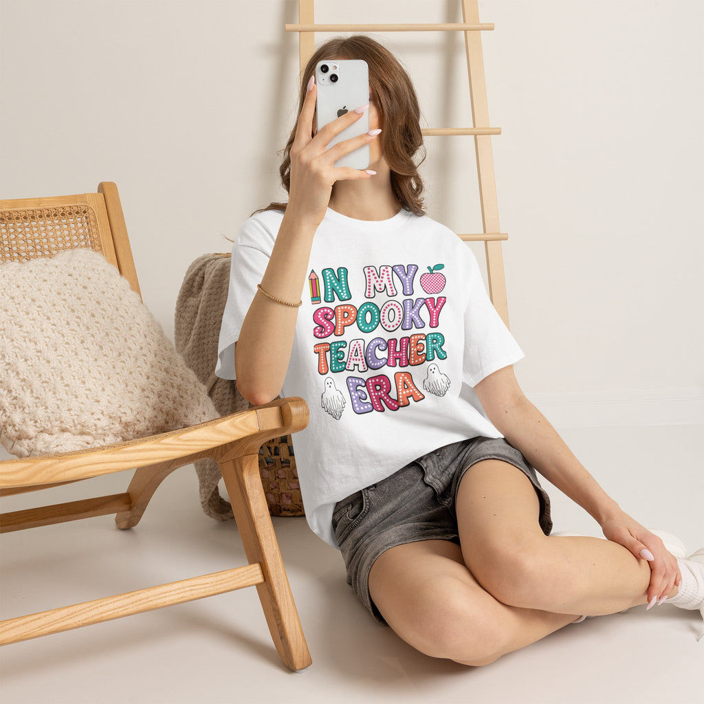 Spooky Teacher Era T-Shirt — Cute Halloween Teacher Tee ("In My Spooky Teacher Era")