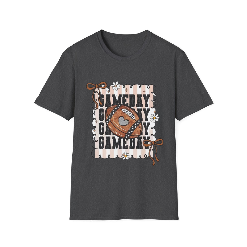 Gameday Football Tee – Retro Floral Tailgate Shirt