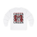 Cheer Dad Long Sleeve Tee — Red Bow Cheerleader Dad Shirt