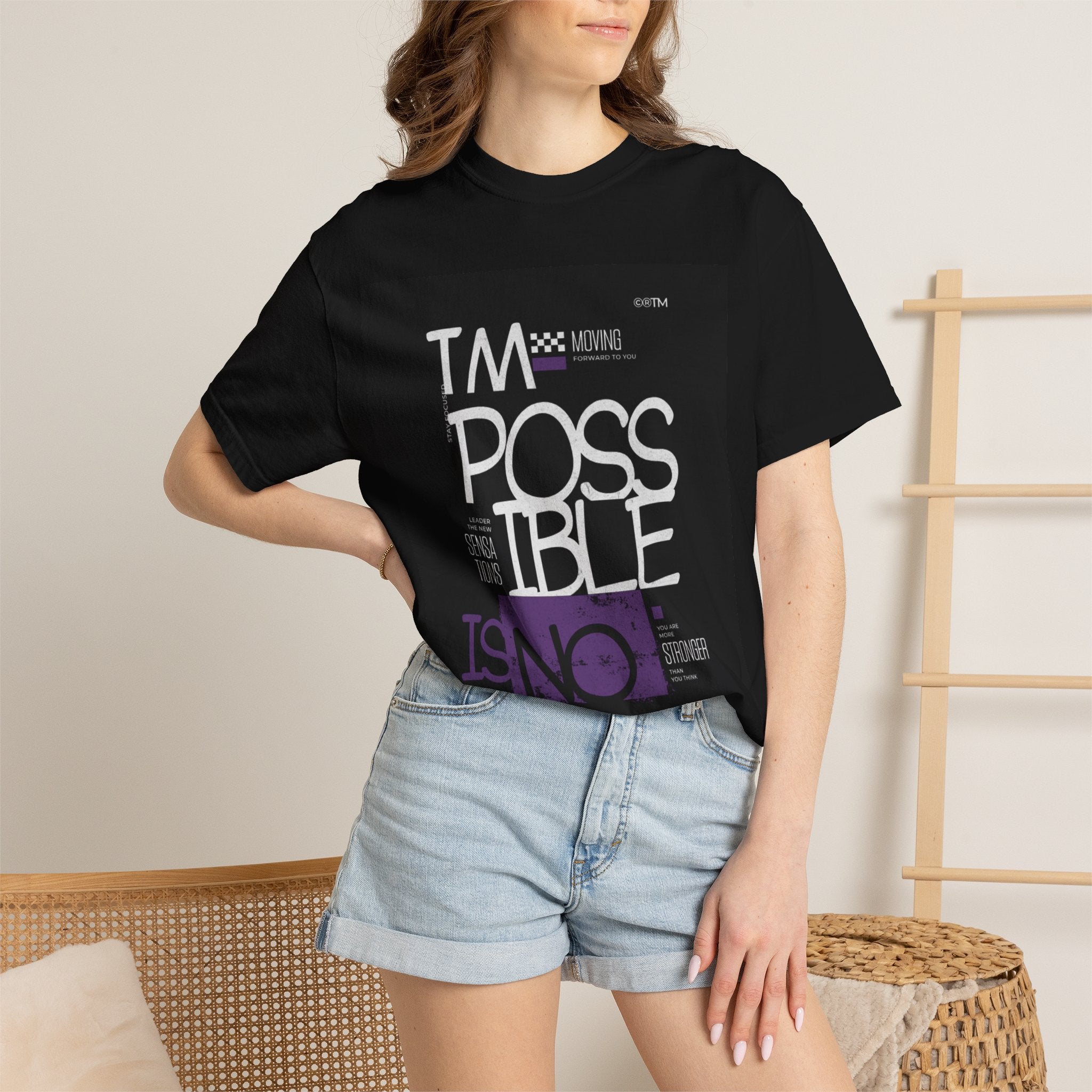 Impossible Is Nothing T-Shirt — Motivational Typography Tee