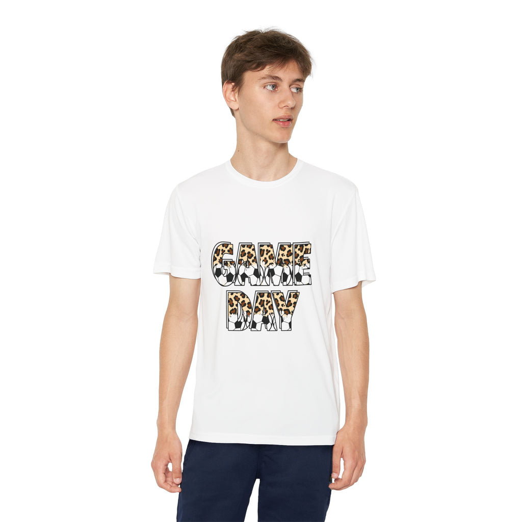 Game Day Youth Tee — Leopard Print "GAME DAY" Sports Shirt