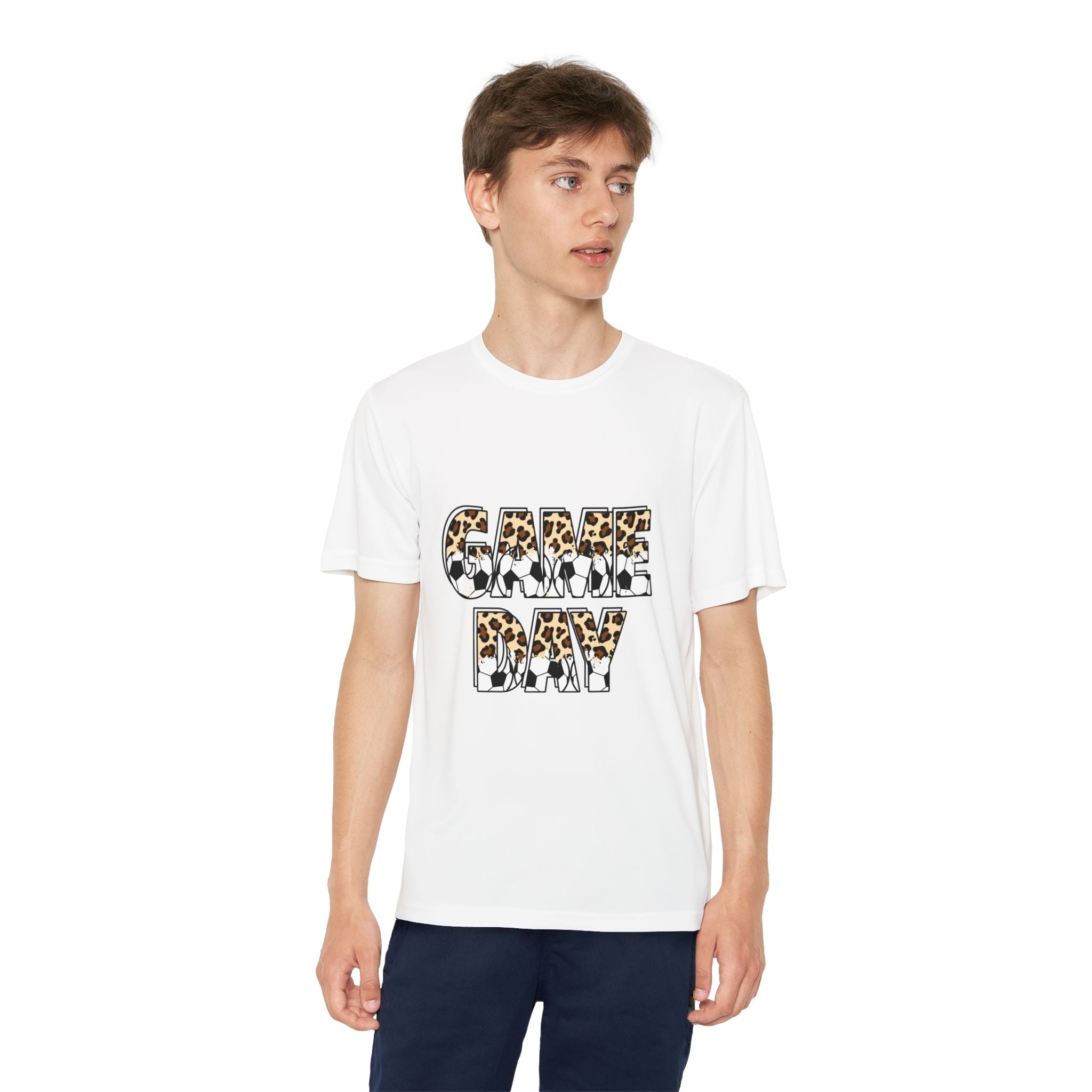 Game Day Youth Tee — Leopard Print "GAME DAY" Sports Shirt