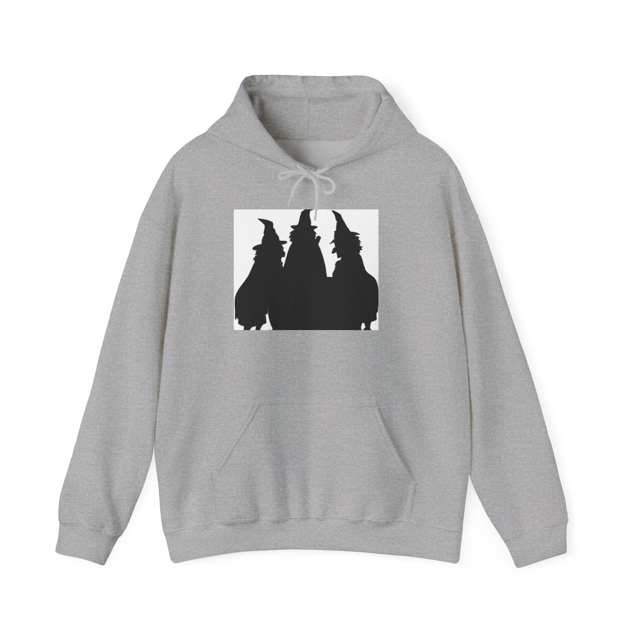 Witch Silhouette Hoodie — Three Witches Graphic Hooded Sweatshirt