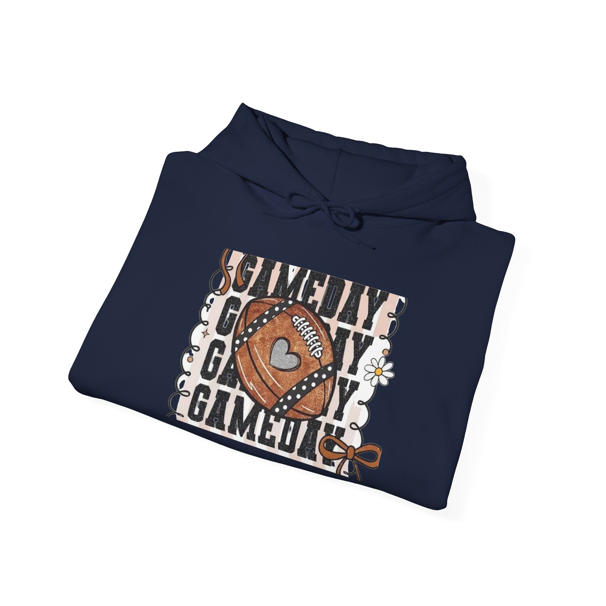 Gameday Football Hoodie — Vintage Football Glove Graphic